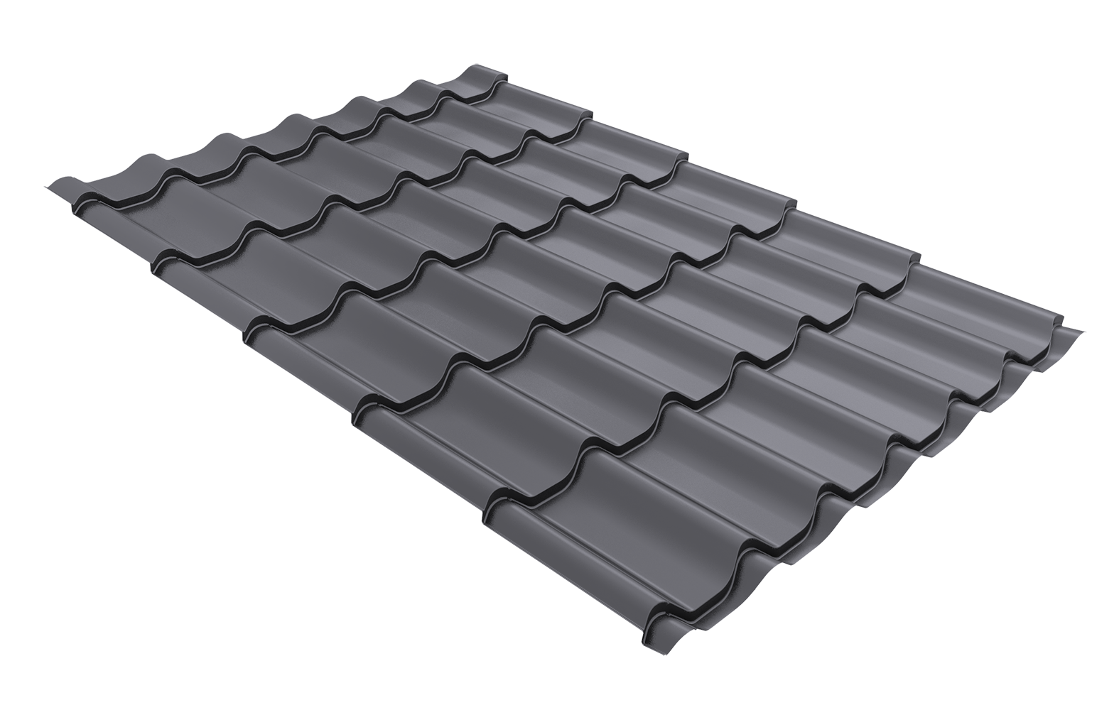 Профиль волновой "Модерн" ("Modern") 0,5 PE RAL 7004 сигнальный серый