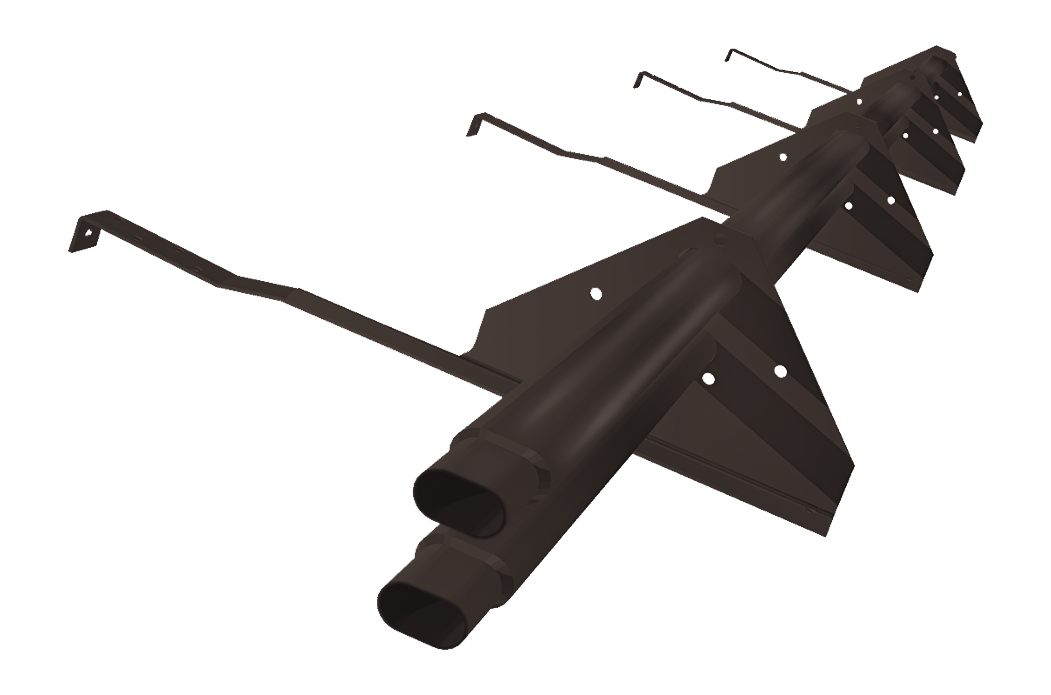 Снегозадержатель трубчатый для керамической/натуральной черепицы RR 32 3м (профиль до 50мм)