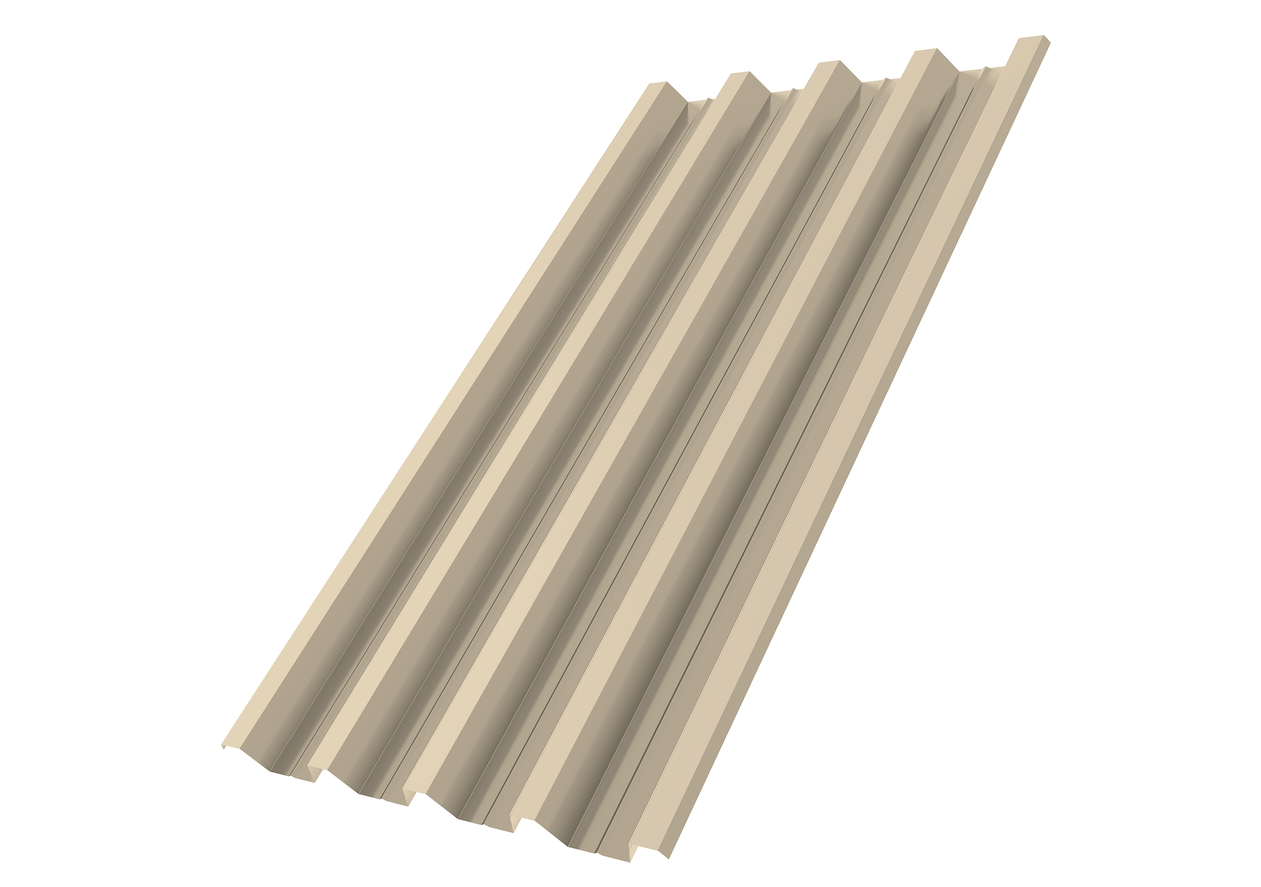 Профнастил Н60R v01 Grand Line 0,5 Satin RAL 1015 светлая слоновая кость