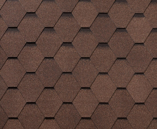 Черепица гибкая RoofShield Классик Стандарт коричневый топаз