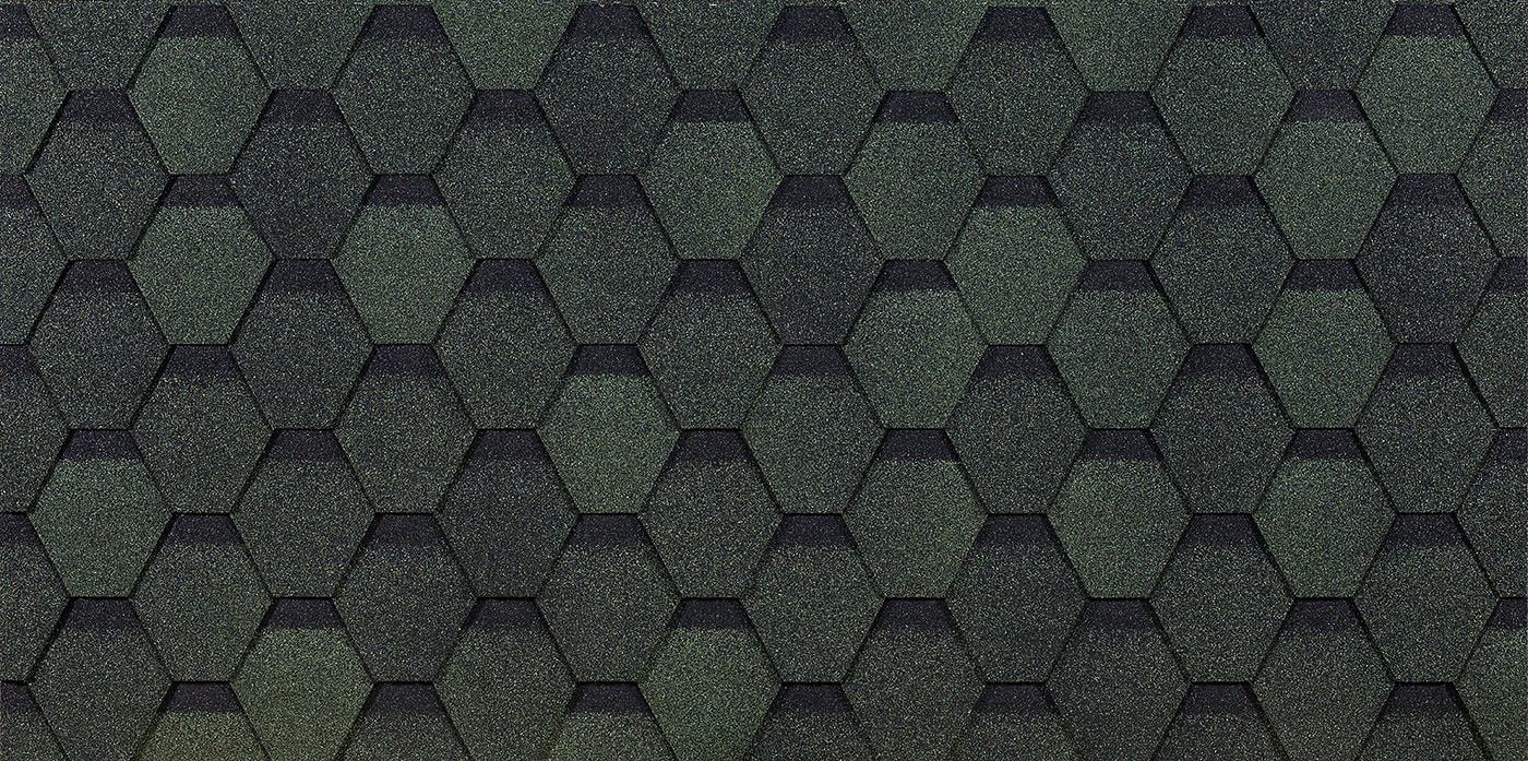Черепица гибкая Docke Pie Eurasia Шестигранник зеленый