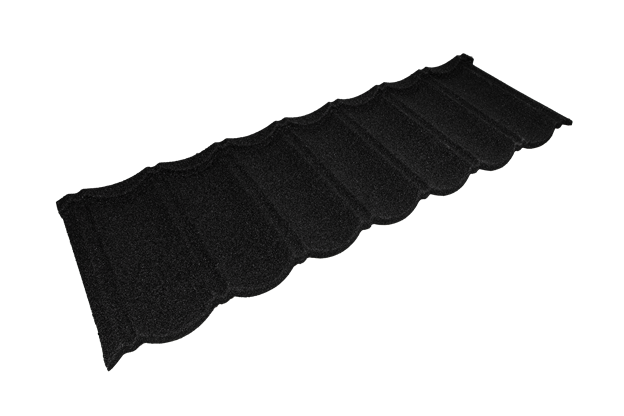 Лист композитной черепицы Grand Line Barсelona черный кофе