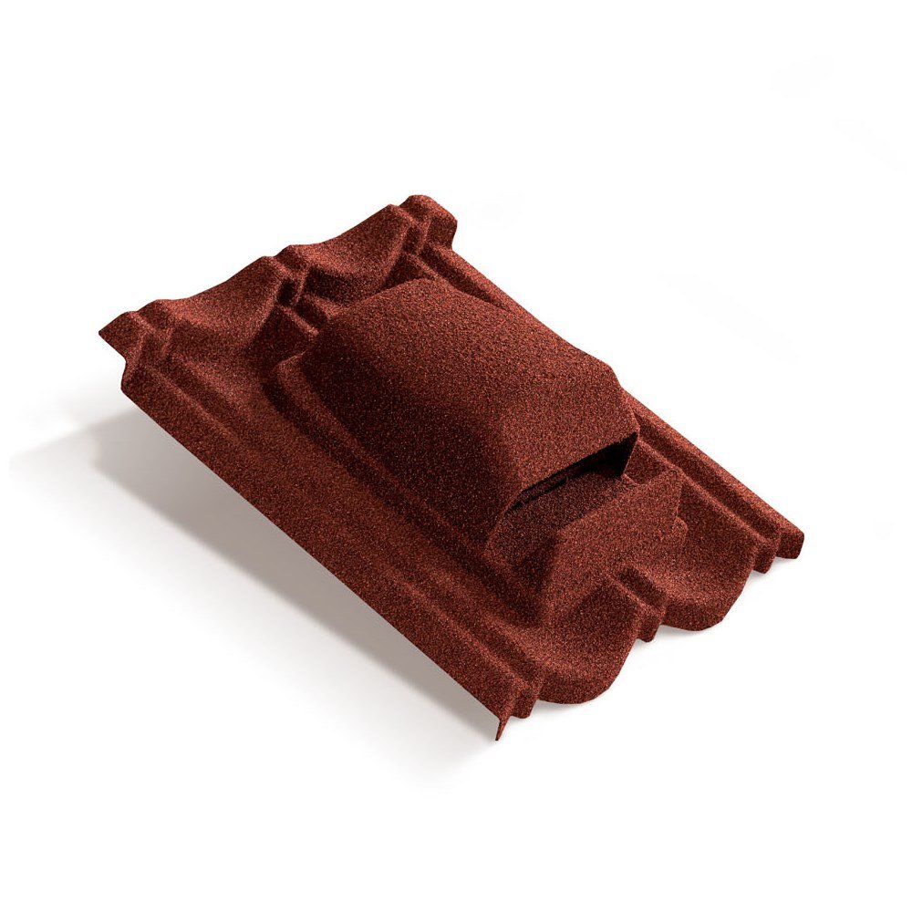 Вентилятор кровельный для композитной черепицы Metrotile RV75 MetroBond красный