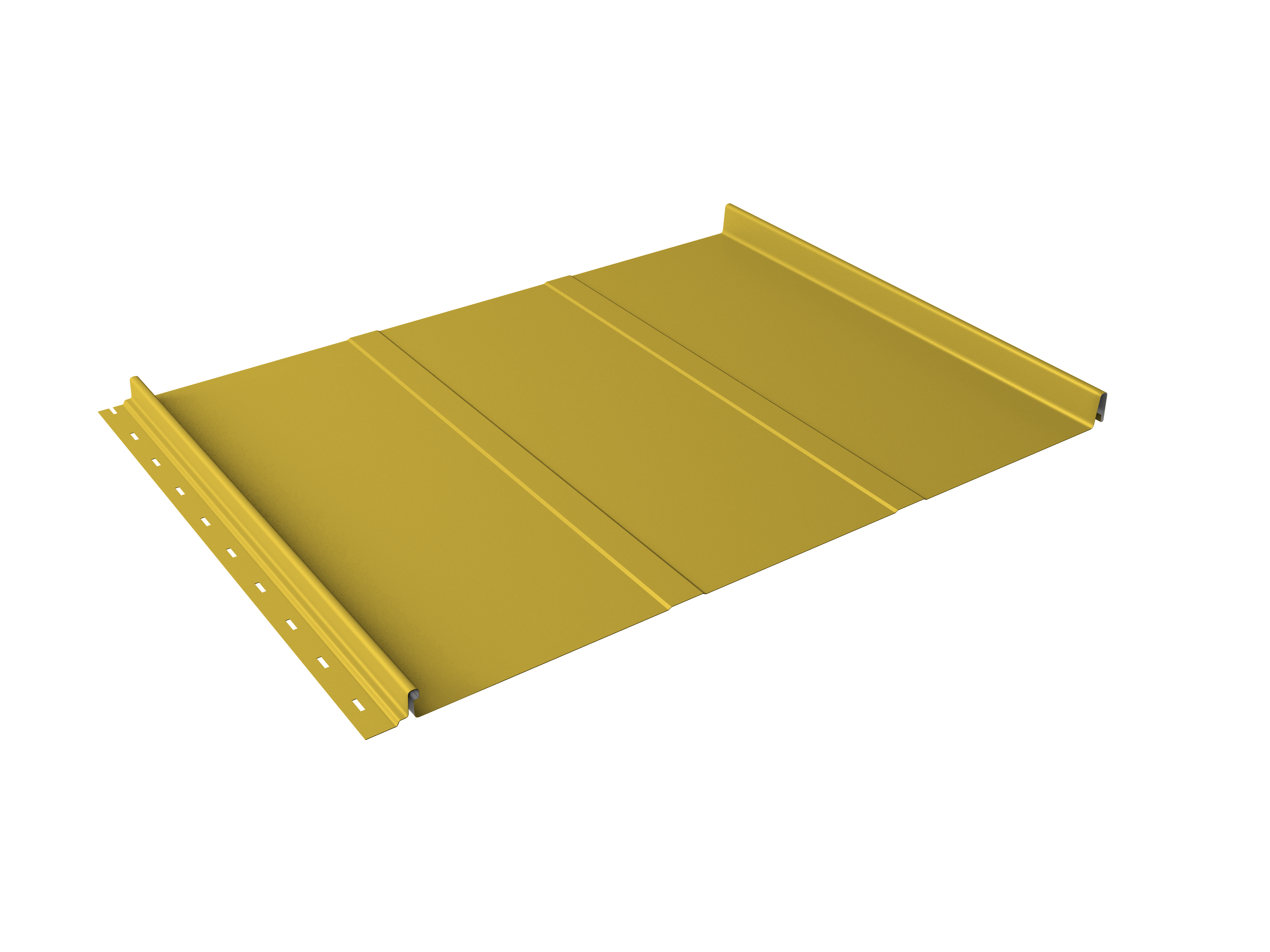 Кликфальц Line Grand Line 0,45 PE с пленкой на замках RAL 1018 цинково-желтый