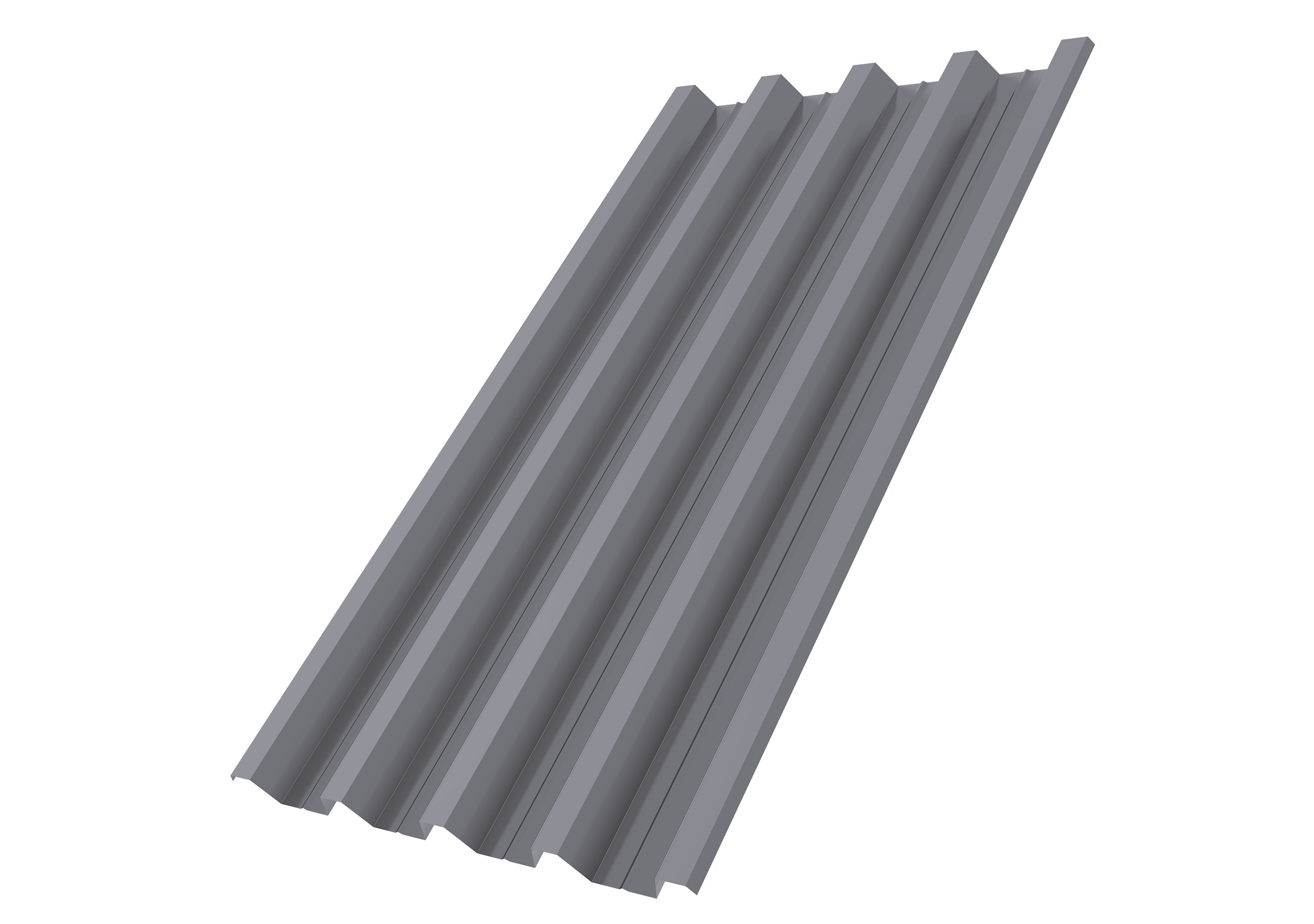 Профнастил Н60R v01 Grand Line 0,5 PE RAL 7004 сигнальный серый