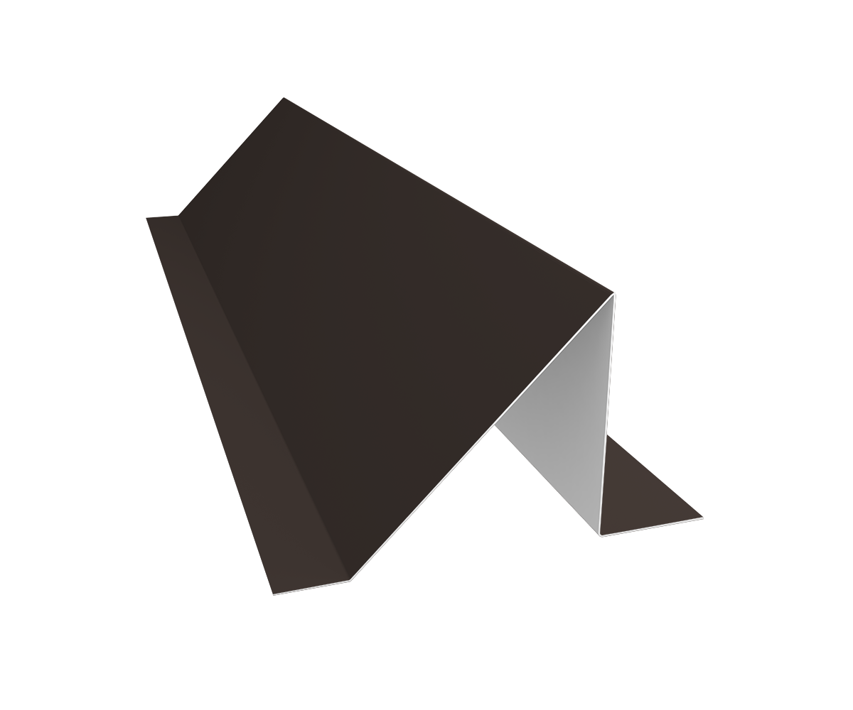 Планка снегозадержания малая 0,45 Drap RR 32 темно-коричневый (3м)