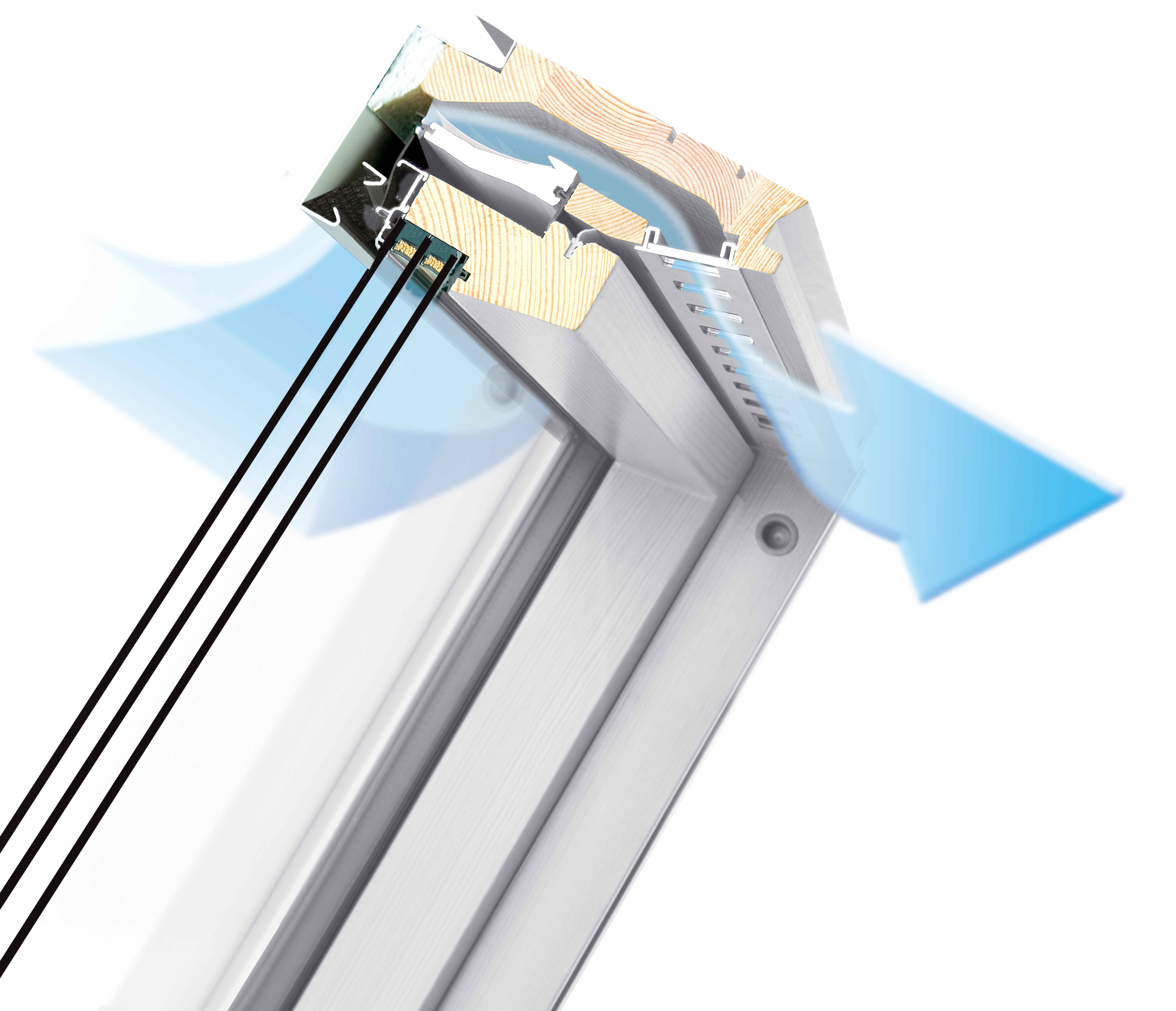 Окно мансардное FAKRO FTU-V U4 78х160 (двухкамерное, полиуретановый лак)