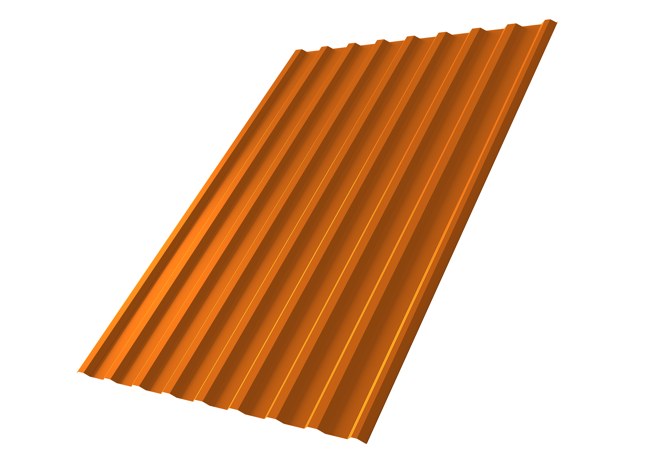 Профнастил С20R Grand Line 0,45 PE RAL 2004 оранжевый