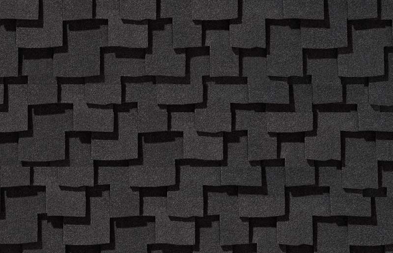 Черепица гибкая CertainTeed Presidential Shake charcoal black