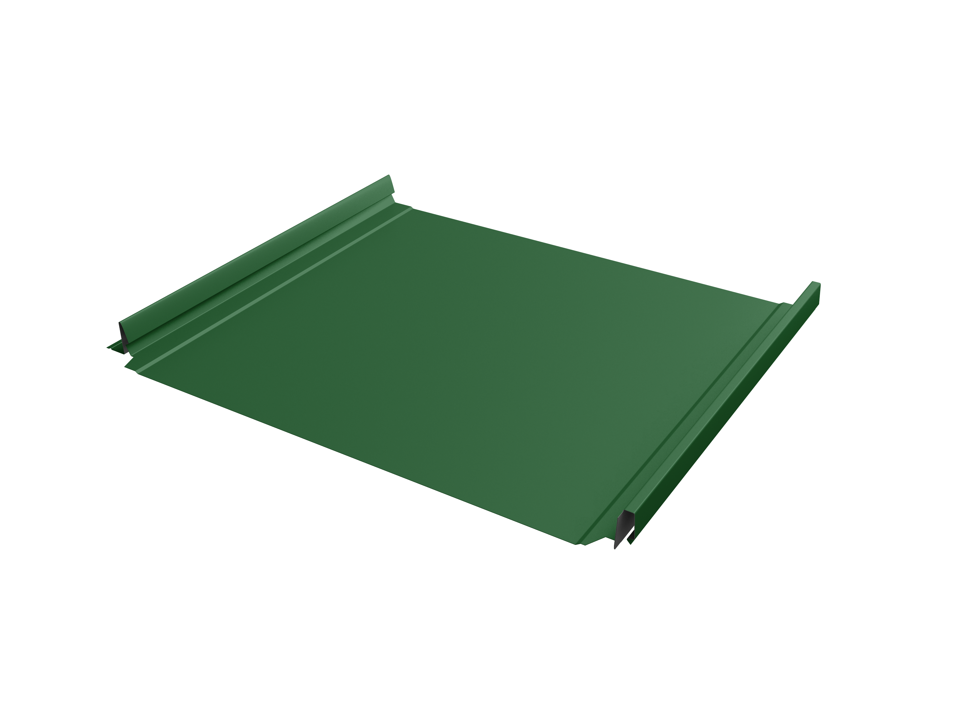 Кликфальц Pro Grand Line 0,45 PE с пленкой на замках RAL 6002 лиственно-зеленый