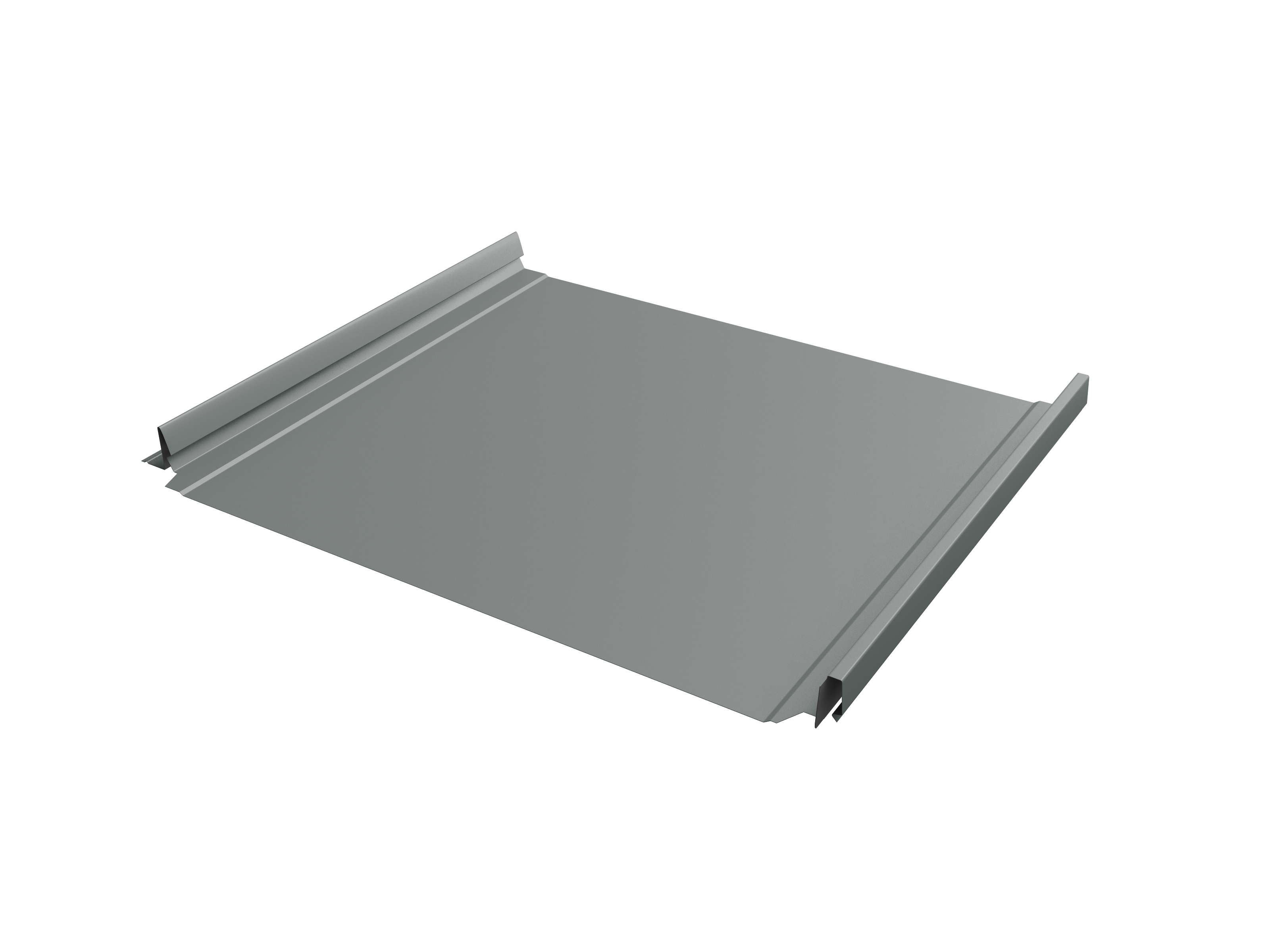 Кликфальц Pro Grand Line 0,45 PE с пленкой на замках RAL 7005 мышино-серый