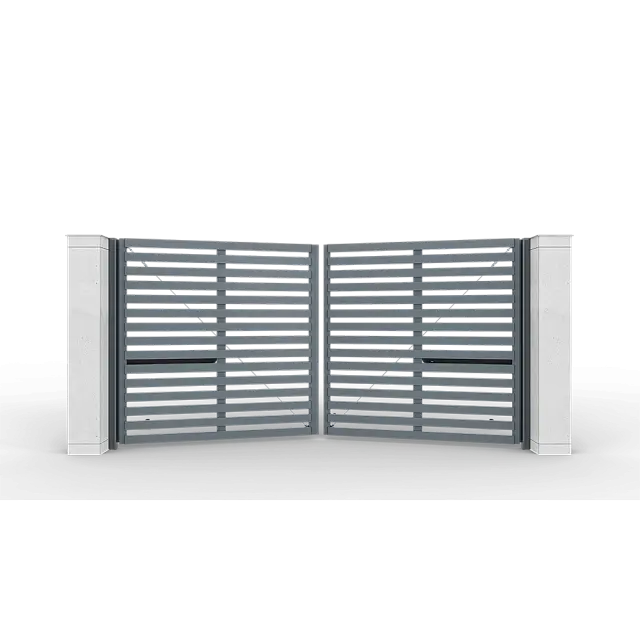 Автоматические распашные ворота Prestige 4 на 2 метра с приводом AM-3000KIT цвета RAL 7016