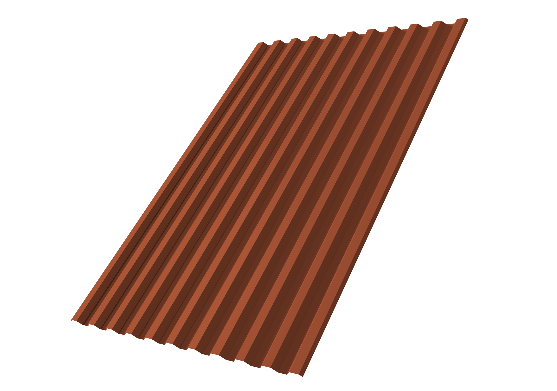 Профнастил С21R Grand Line 0,45 Drap ST RAL 8004 терракота