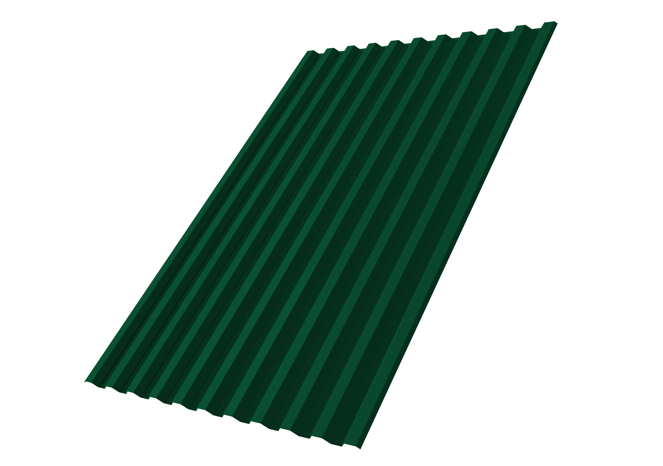 Профнастил С21R Grand Line 0,45 Drap RAL 6005 зеленый мох