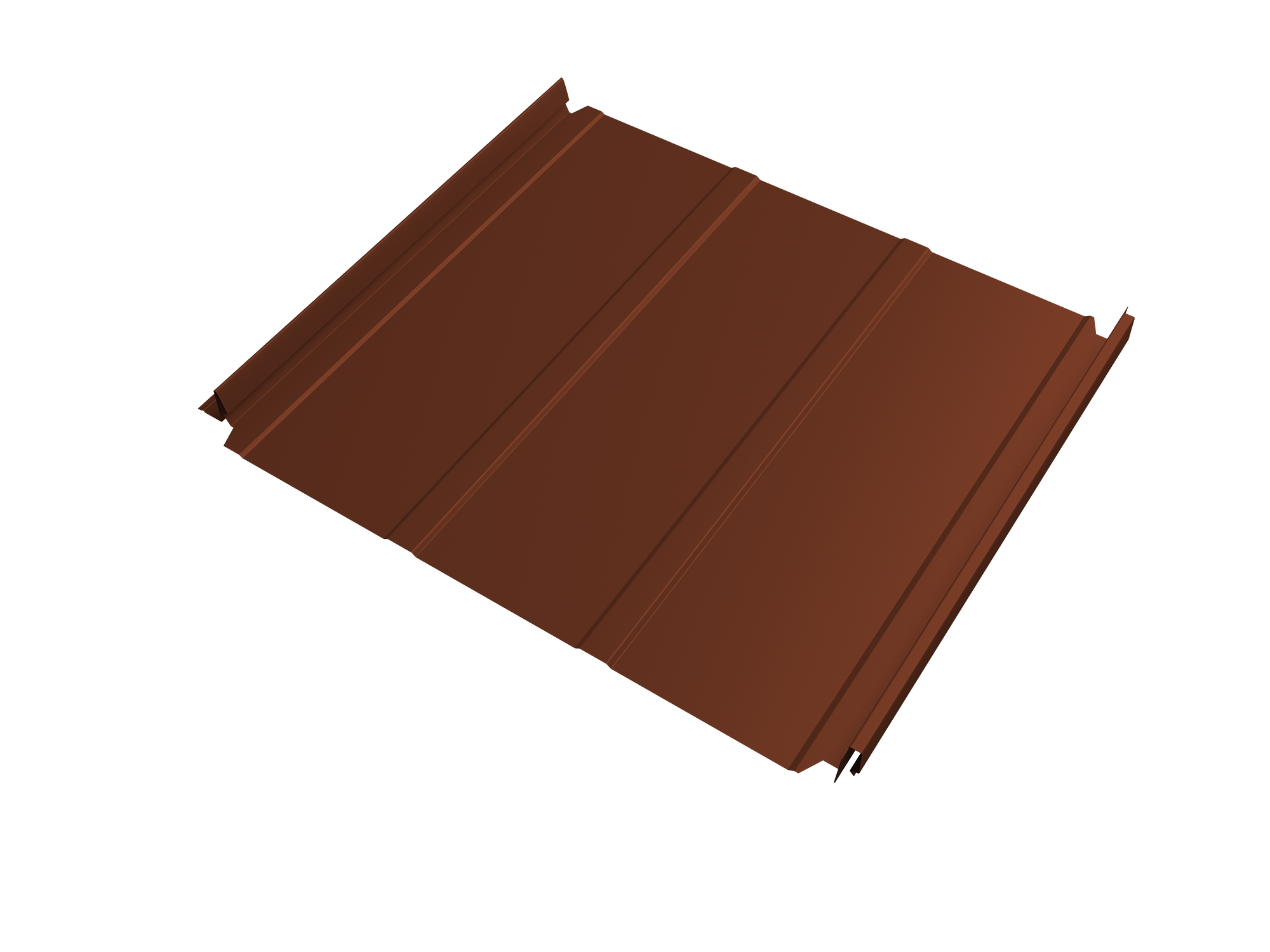 Кликфальц Double Pro Line Grand Line 0,5 Velur X с пленкой на замках RAL 8004 терракота