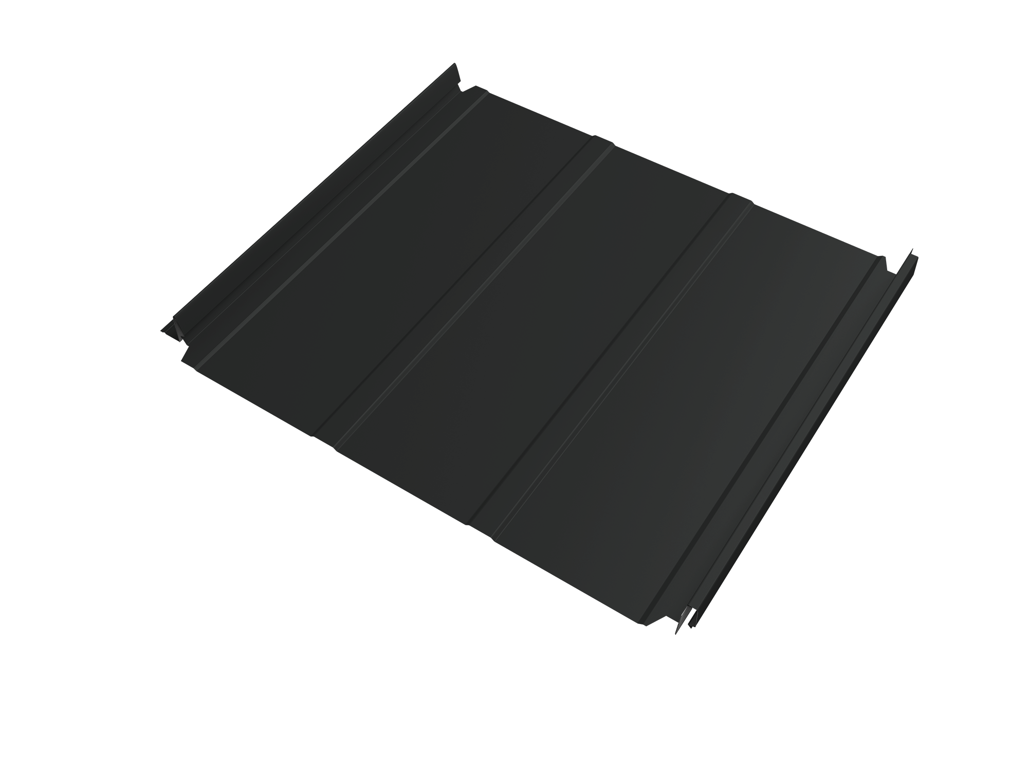 Кликфальц Double Pro Line Grand Line 0,45 Drap TR с пленкой на замках RAL 7016 антрацитово-серый