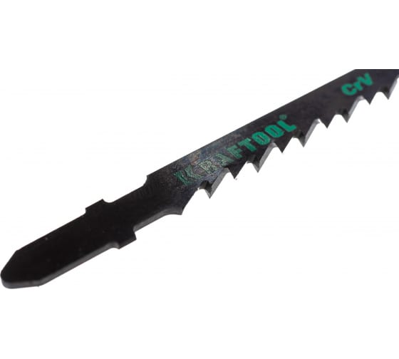 Полотно для электролобзика Kraftool T144D 75х4мм, по дереву, ДВП, ДСП, быстрый рез, Т-хвостовик, Cr-V сталь, 5 шт (159521-4-S5)