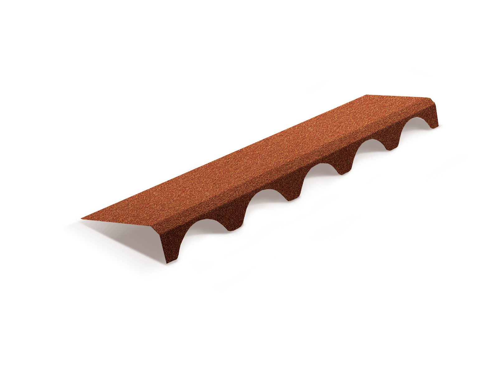 Элемент подконьковый для композитной черепицы Metrotile Romana терракотовый (1,1м)