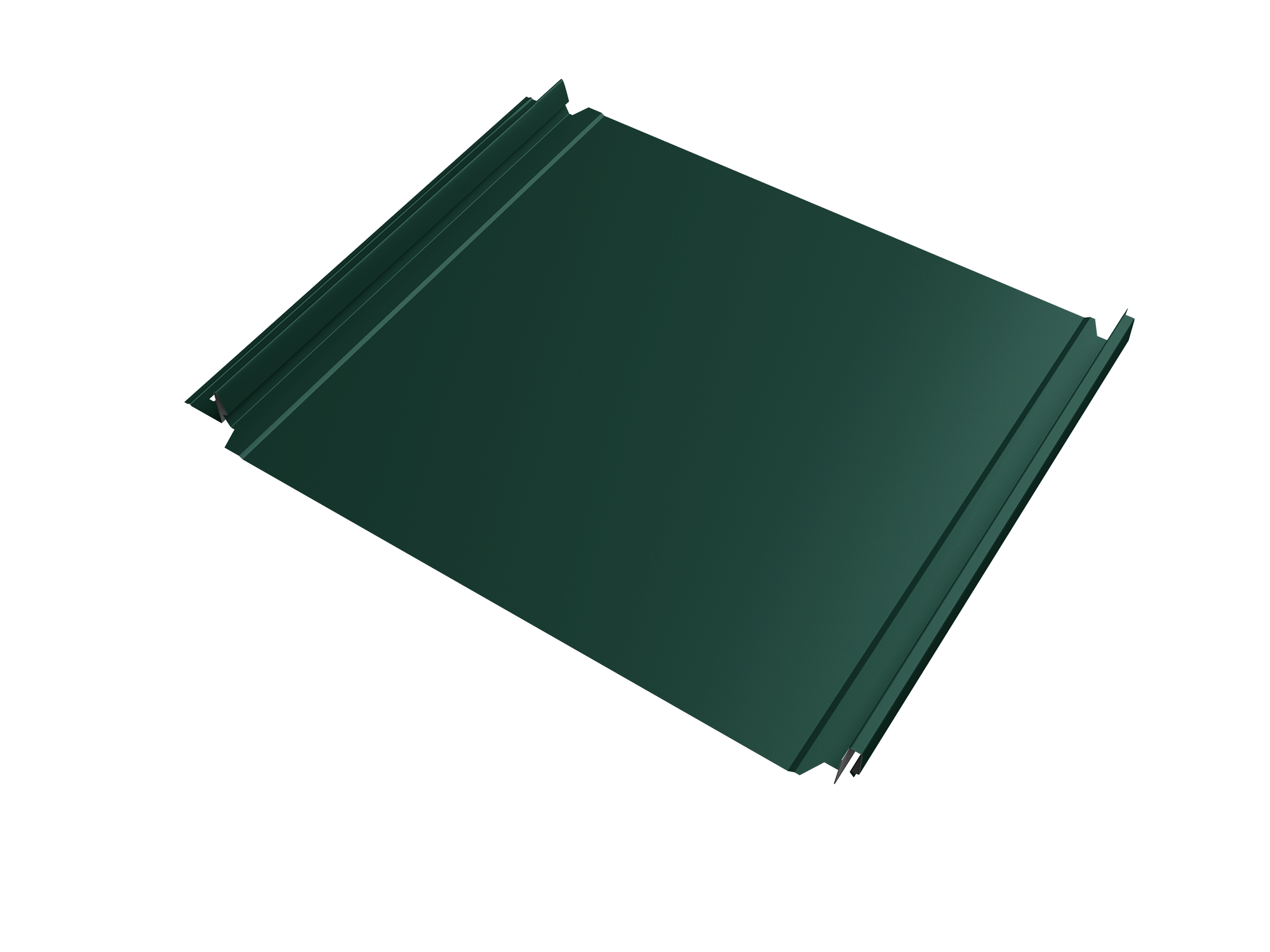 Кликфальц Double Pro Grand Line 0,5 Satin с пленкой на замках RAL 6005 зеленый мох