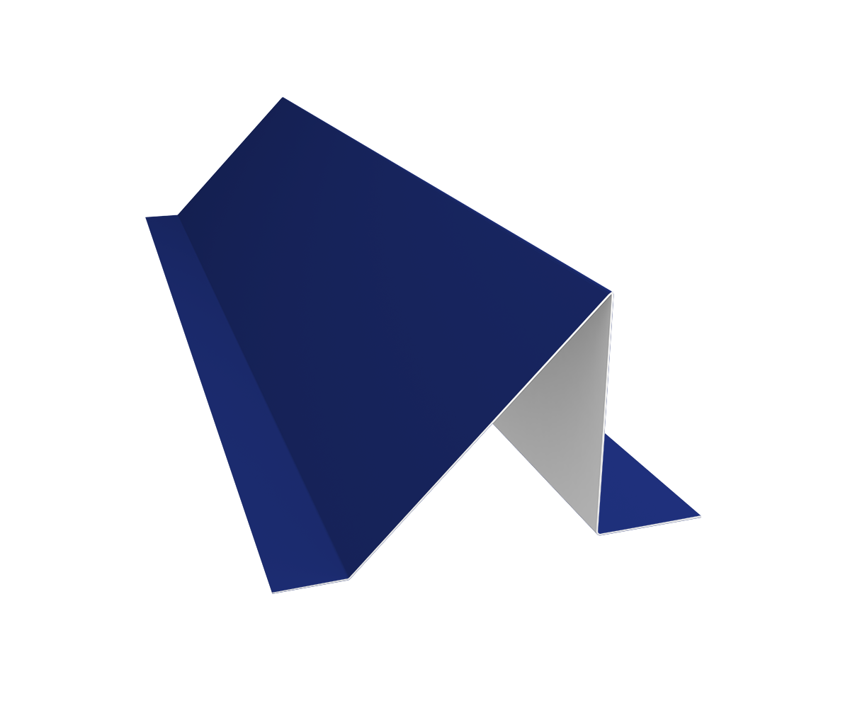 Планка снегозадержания малая 0,45 PE с пленкой RAL 5002 ультрамариново-синий (3м)