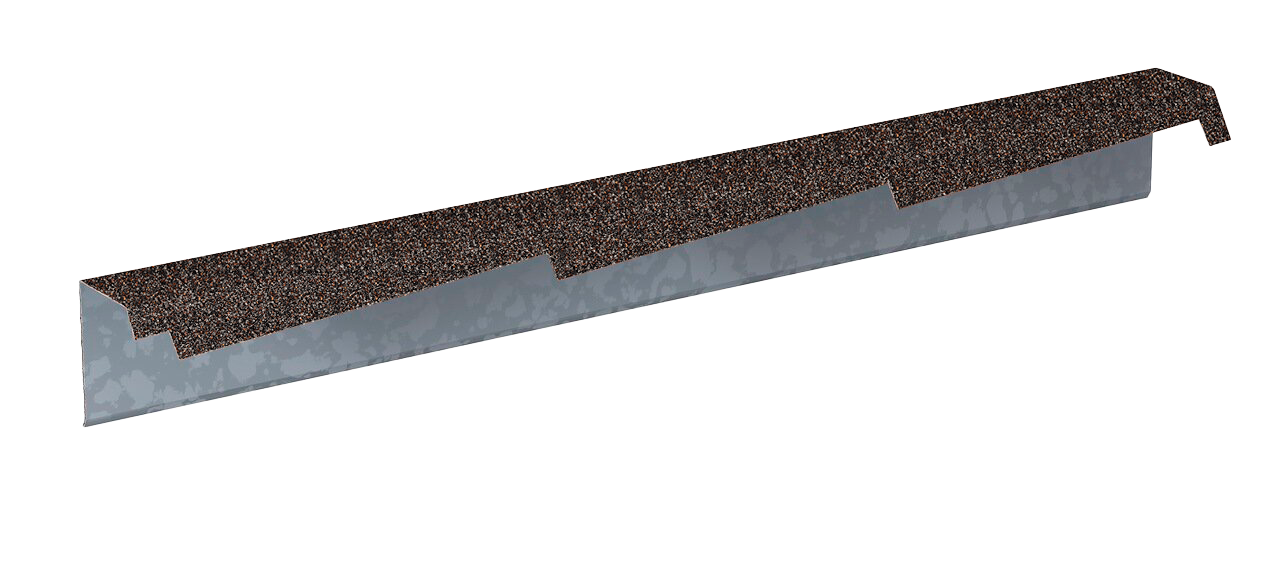 Планка фронтонная резная правая Gerard 1,2м (сталь), цвет 241