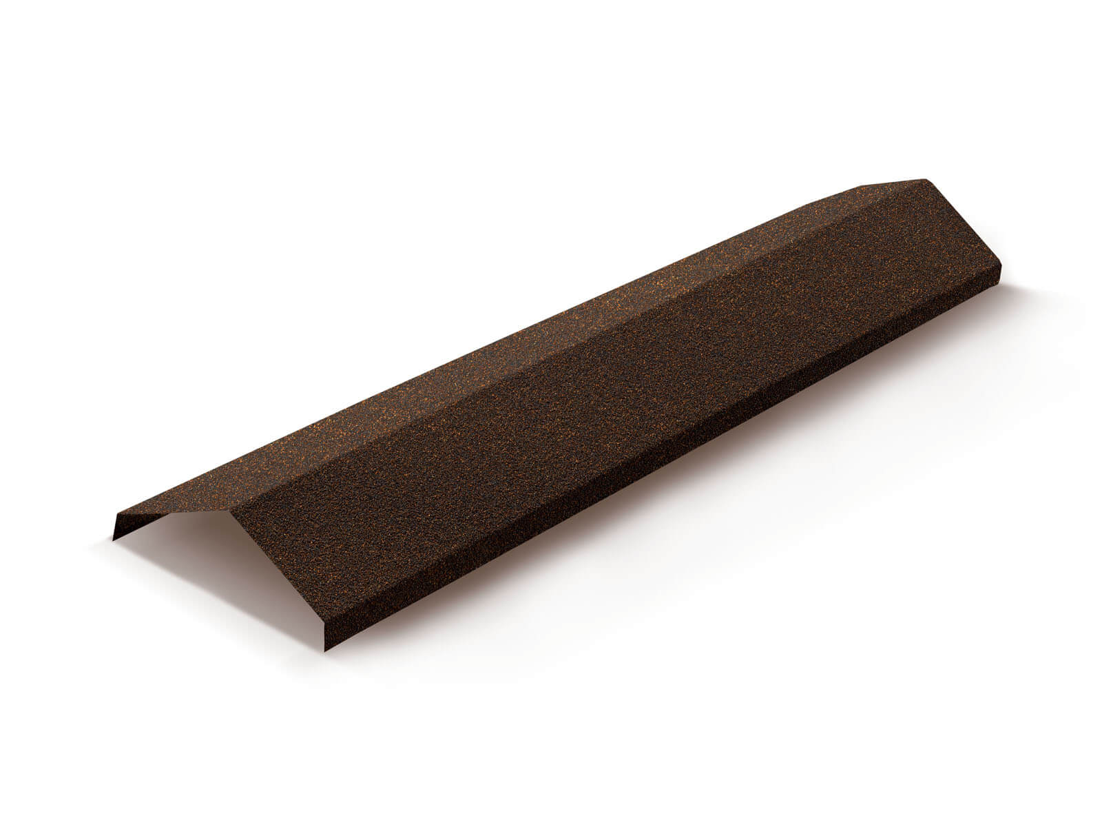 Конек ребровой 230мм для композитной черепицы Metrotile айрон-барк (1,365м)