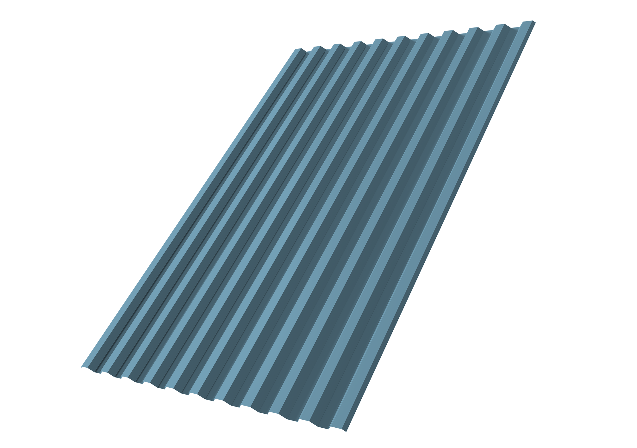 Профнастил С21R Grand Line 0,45 Drap TX с пленкой RAL 5024 пастельно-синий