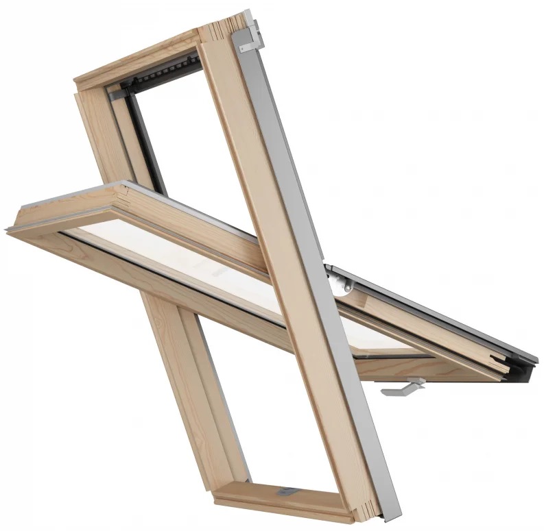 Окно мансардное RoofLITE+ AAY B900 66х118 (однокамерное, 12см, ручка снизу)