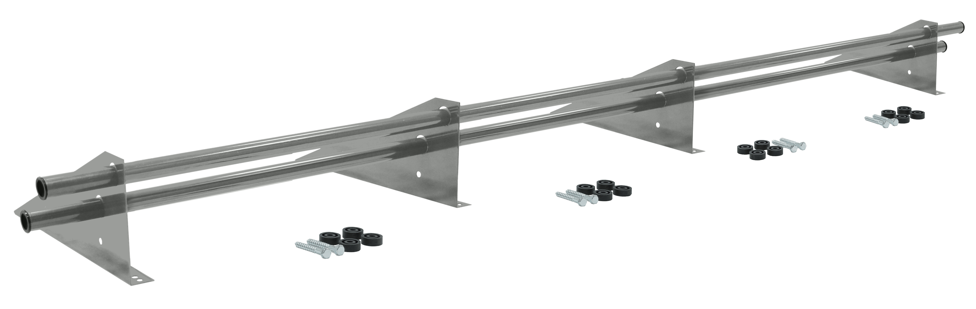 Снегозадержатель трубчатый универсальный Optima плюс RAL 9006 3м