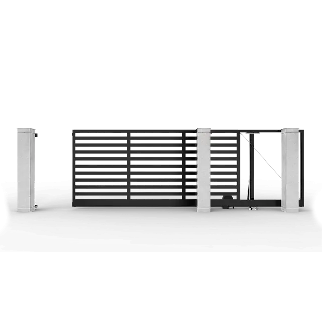 Автоматические откатные ворота Prestige 4 на 2 метра с приводом RTO-500 цвета RAL 9005