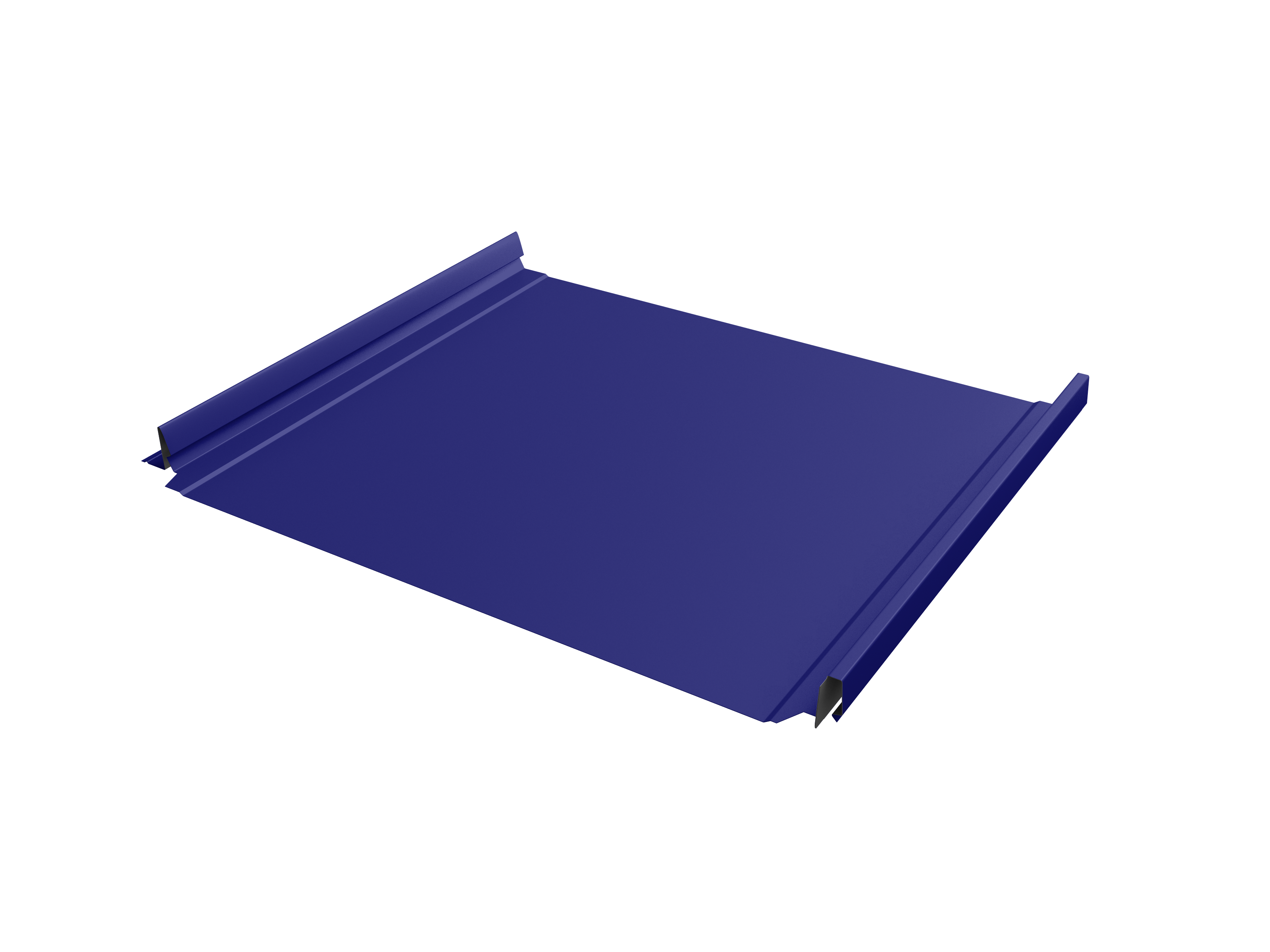 Кликфальц Pro Grand Line 0,45 PE с пленкой на замках RAL 5002 ультрамариново-синий