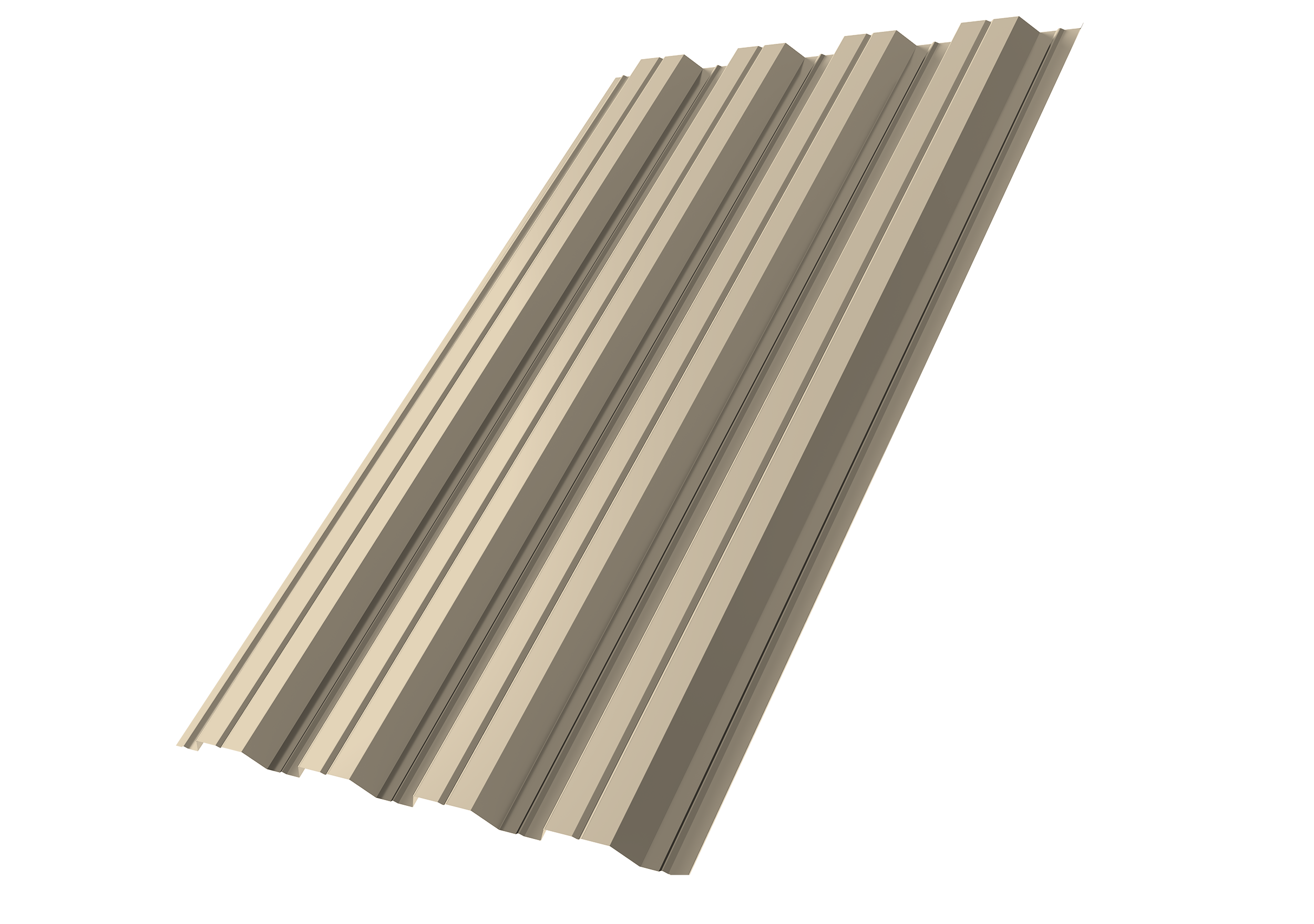 Профнастил НС44A Grand Line 0,5 Satin RAL 1015 светлая слоновая кость