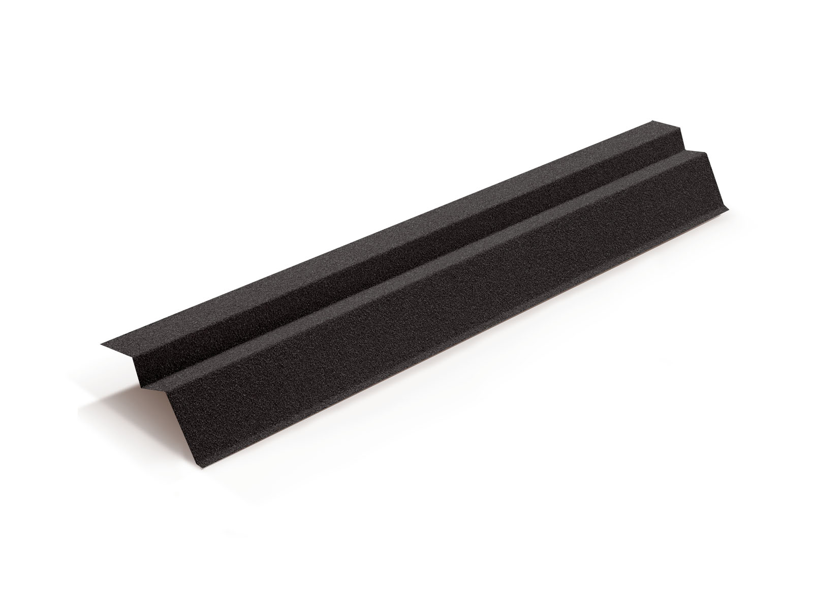 Планка карнизная для композитной черепицы Metrotile черный (1,355м)