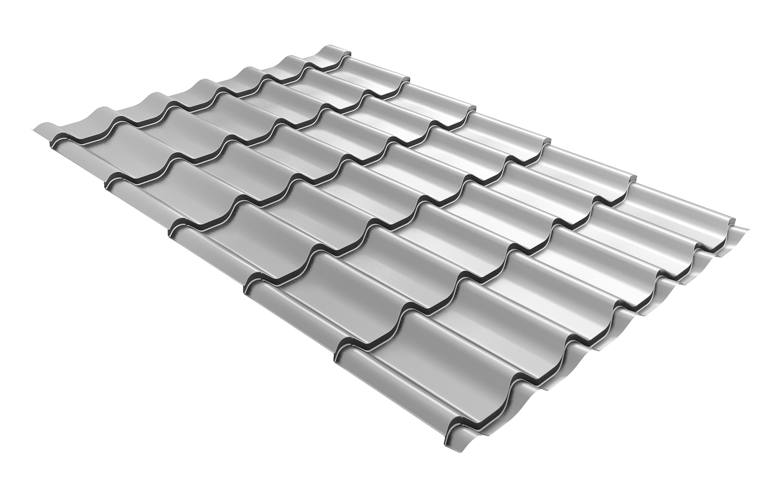 Профиль волновой "Модерн" ("Modern") 0,45 Drap RAL 9003 сигнальный белый