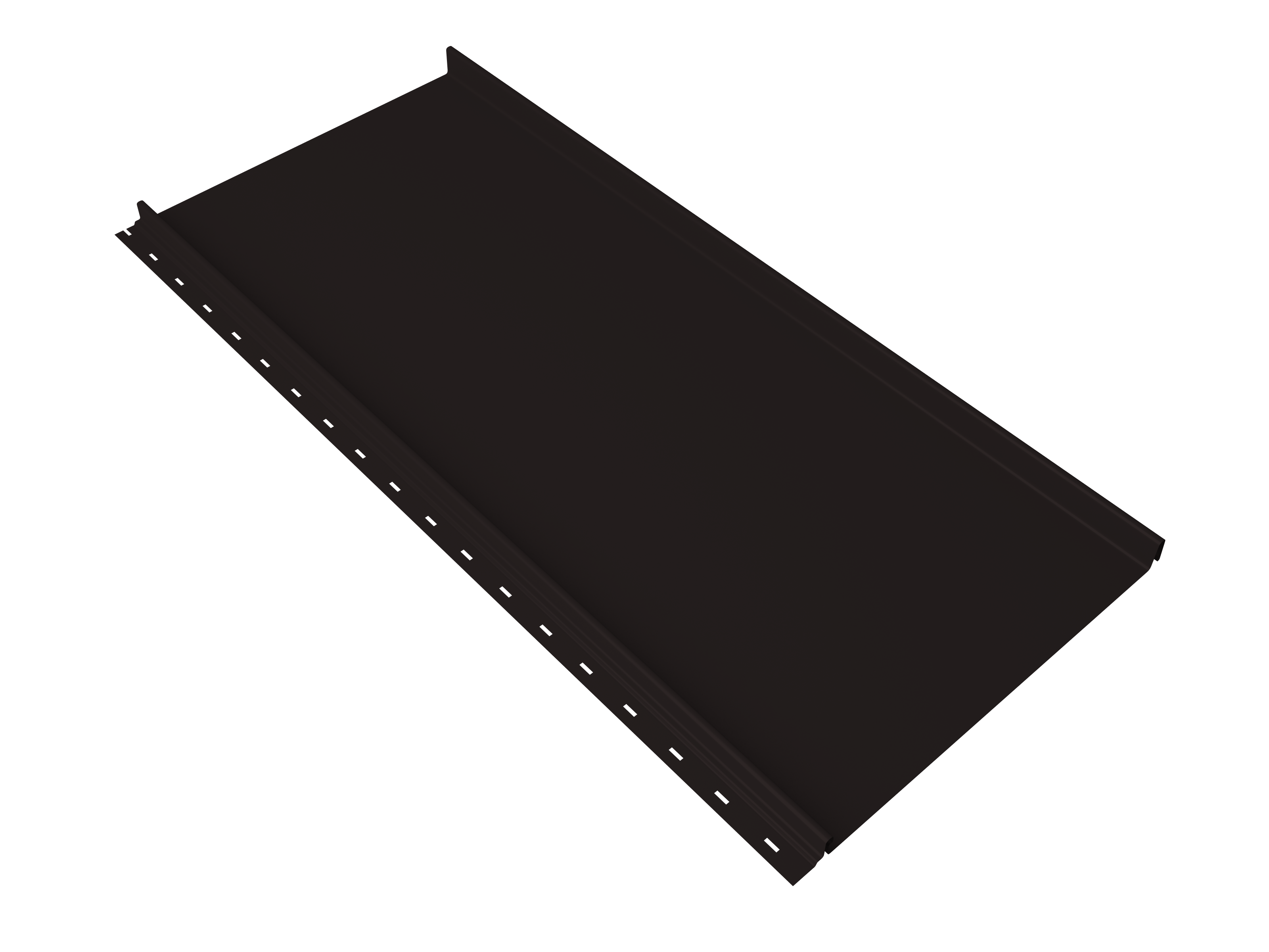 Кликфальц mini Grand Line 0,5 Velur X с пленкой на замках RAL 9005 черный