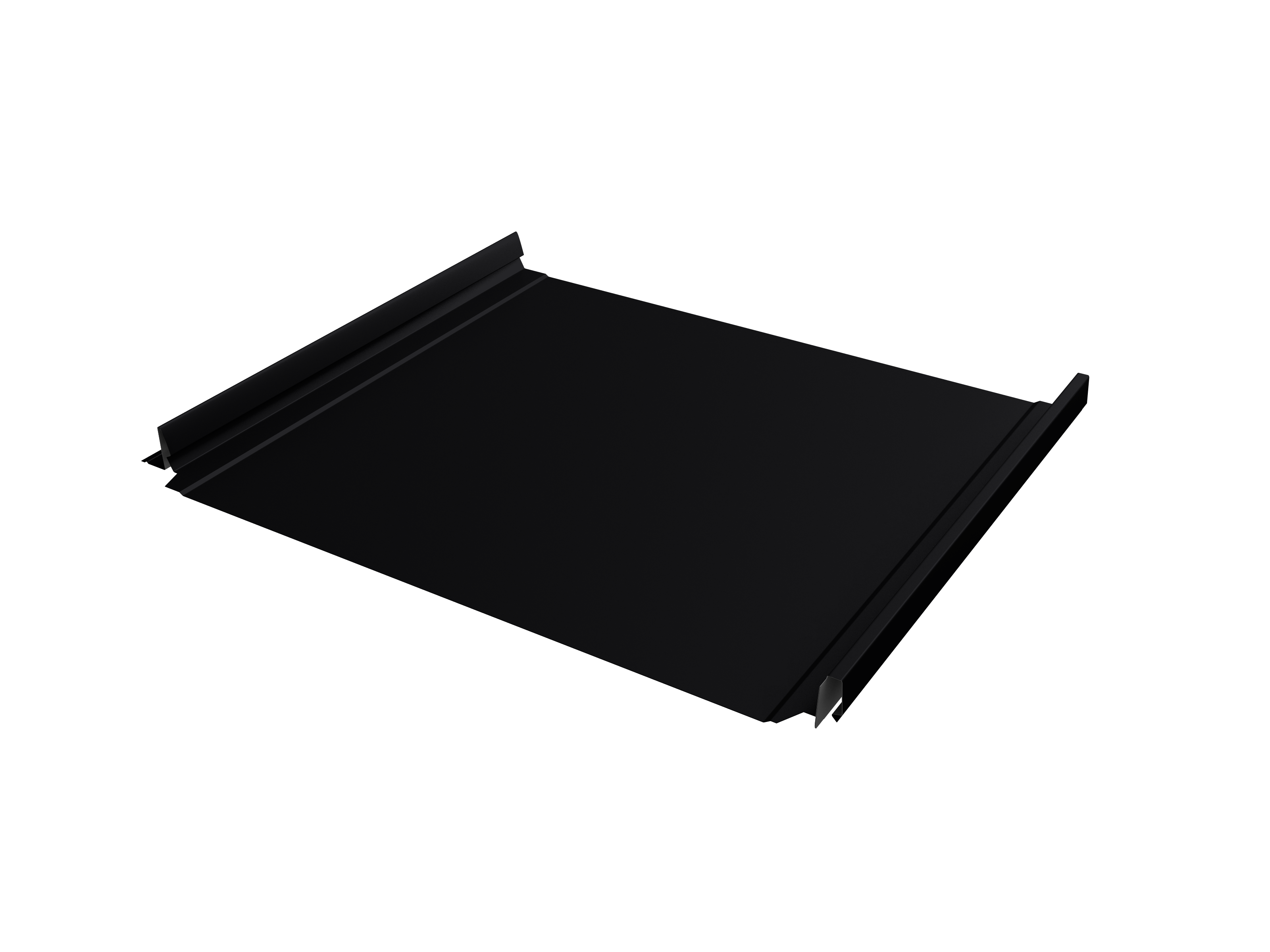 Кликфальц Pro Grand Line 0,45 Drap TR с пленкой на замках RAL 9005 черный