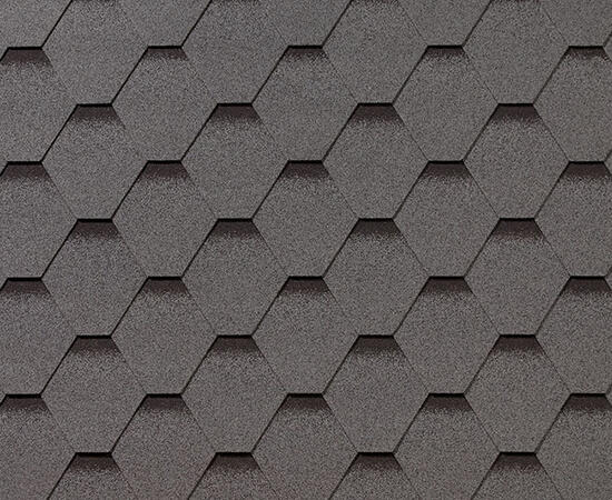 Черепица гибкая RoofShield Премиум Стандарт серый с оттенением