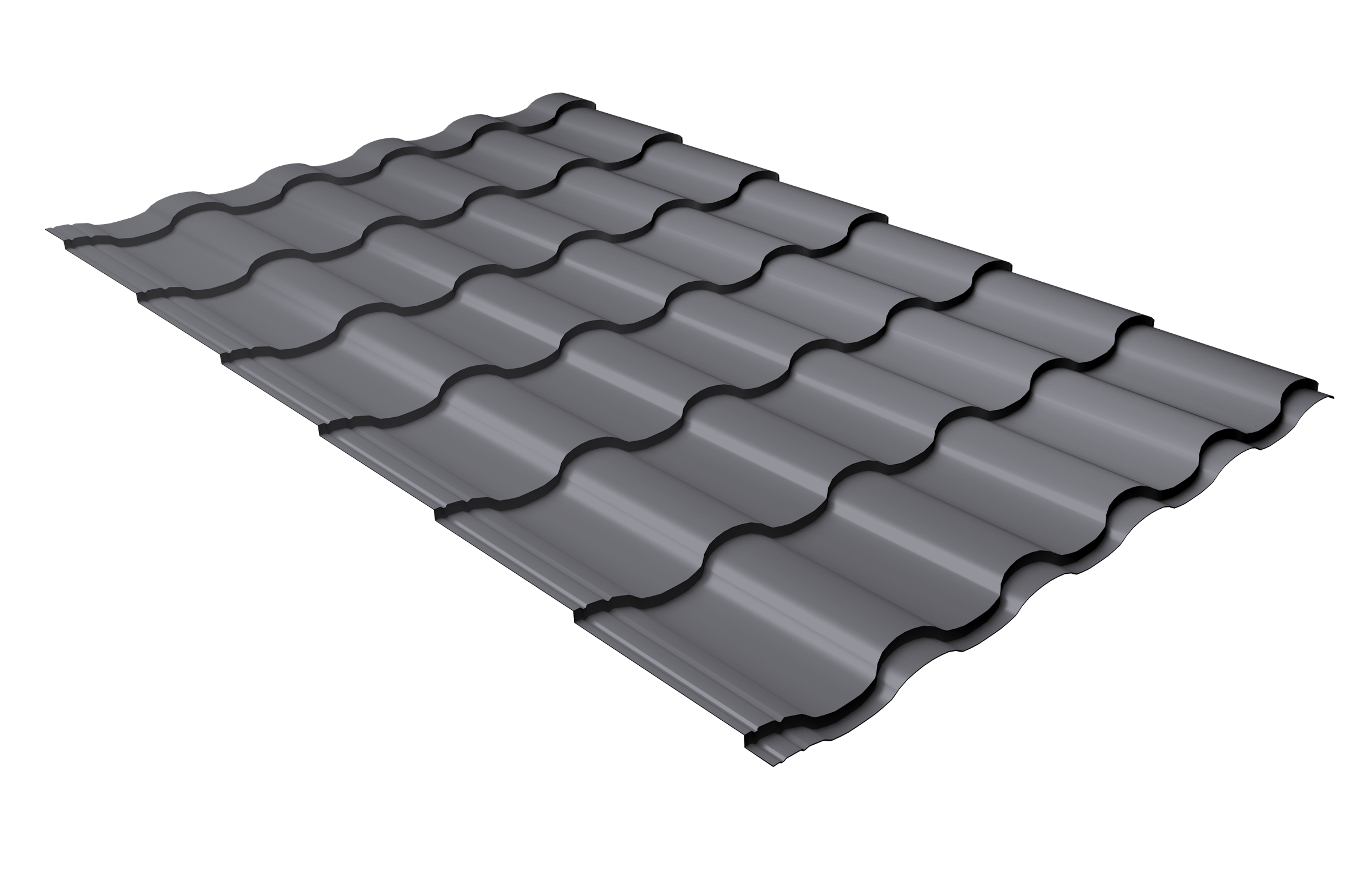 Профиль волновой "Кредо" ("Kredo") 0,5 PE RAL 7004 сигнальный серый