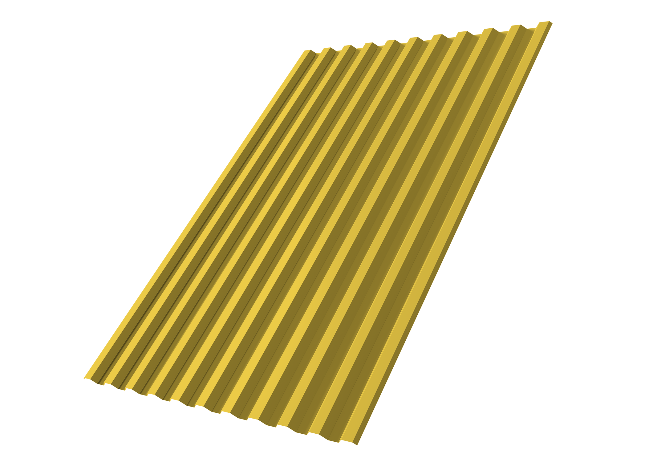 Профнастил С21R Grand Line 0,45 PE с пленкой RAL 1018 цинково-желтый