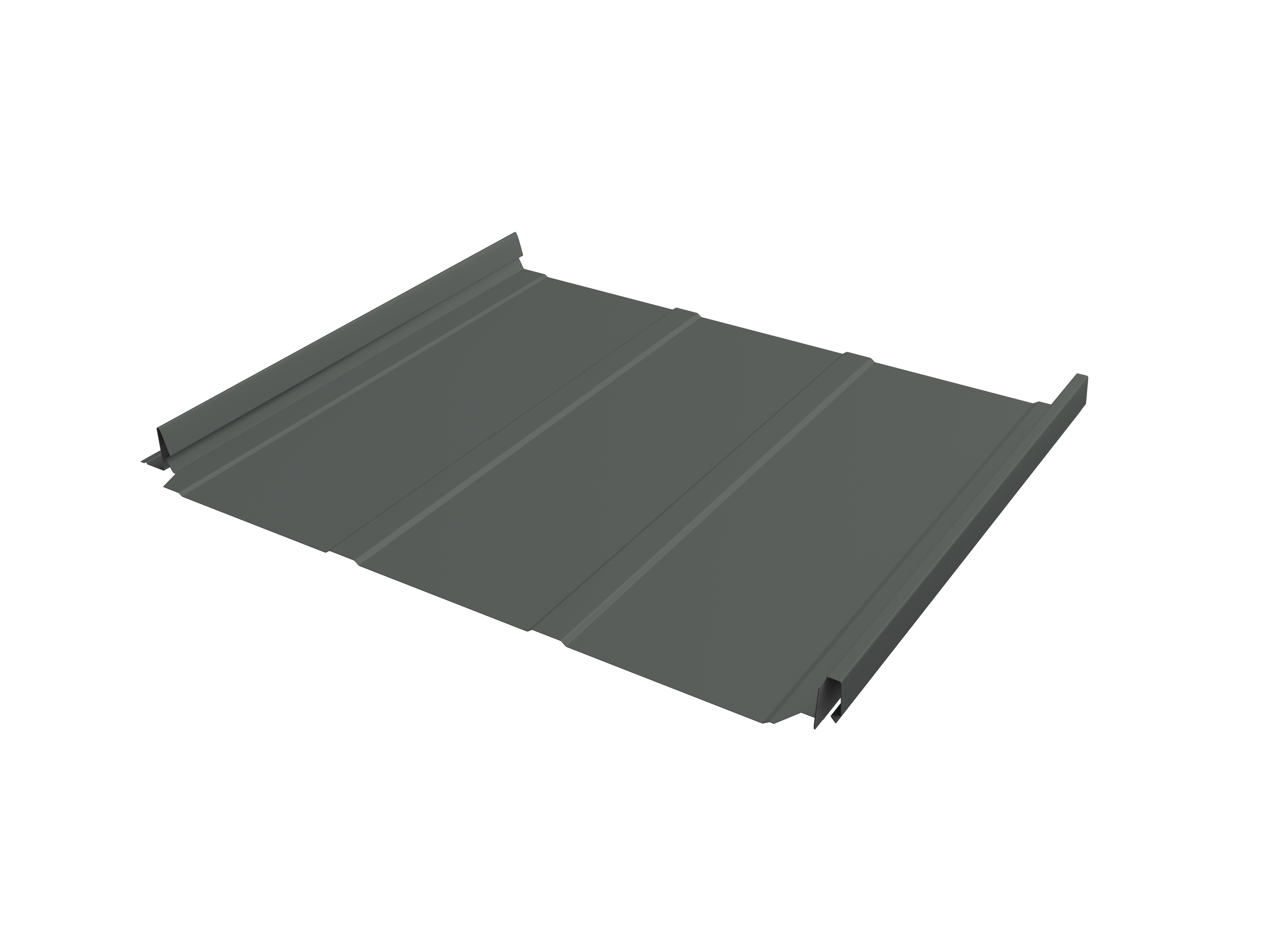 Кликфальц Pro Line Grand Line 0,45 PE с пленкой на замках RAL 7005 мышино-серый