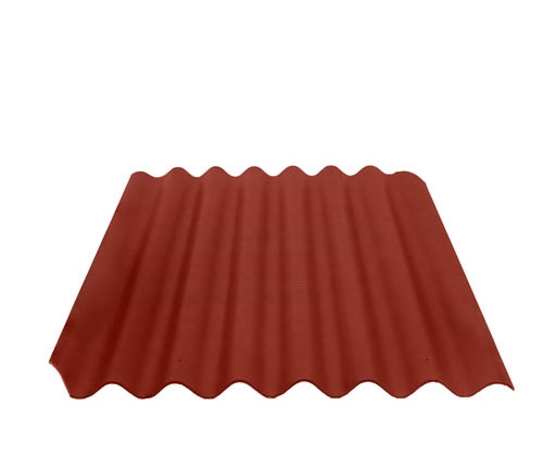 Черепица фиброцементная Профи Тисма 40/150-8-1740х1130х5,8 красный