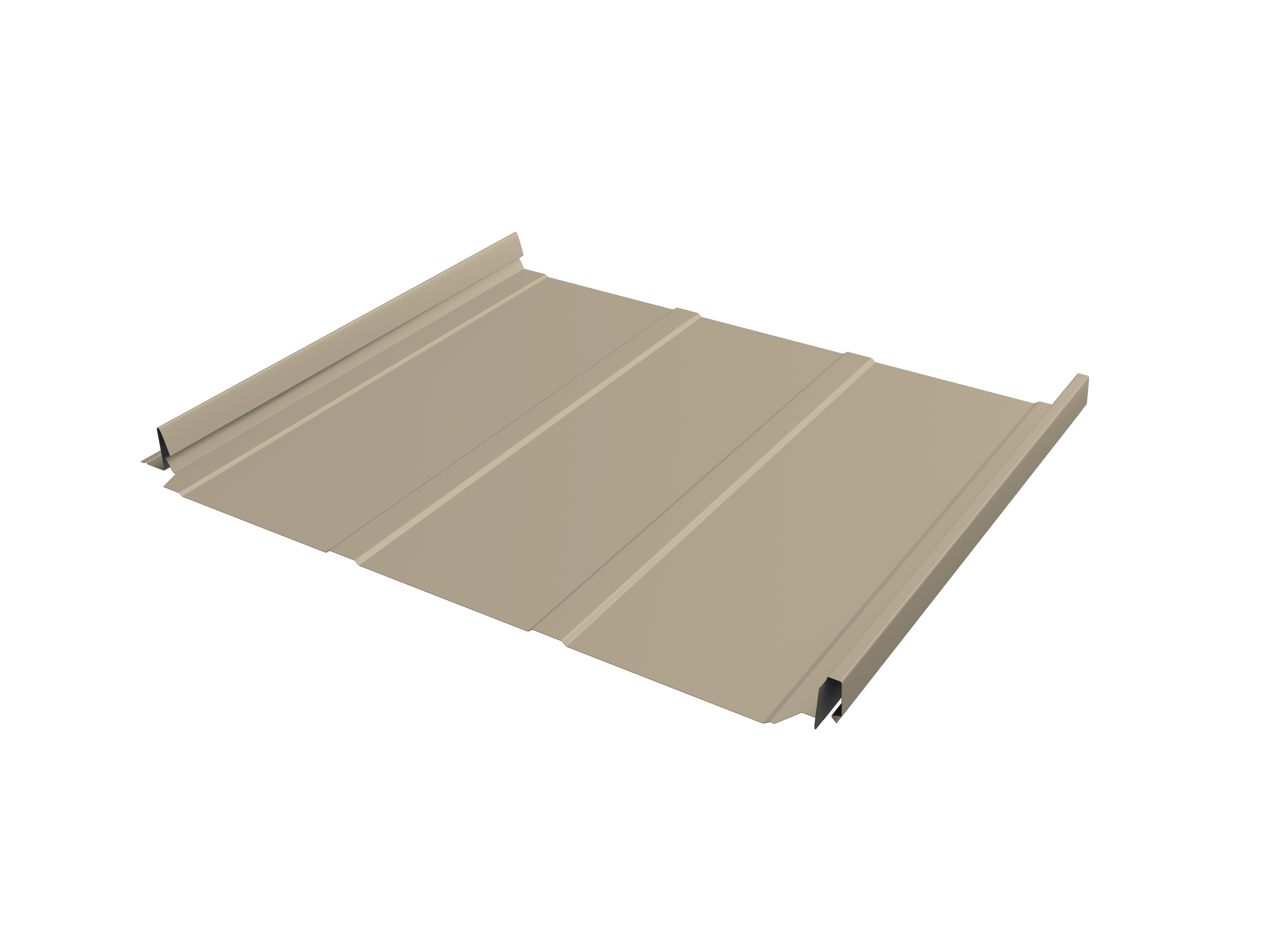 Кликфальц Pro Line Grand Line 0,45 PE с пленкой на замках RAL 1015 светлая слоновая кость