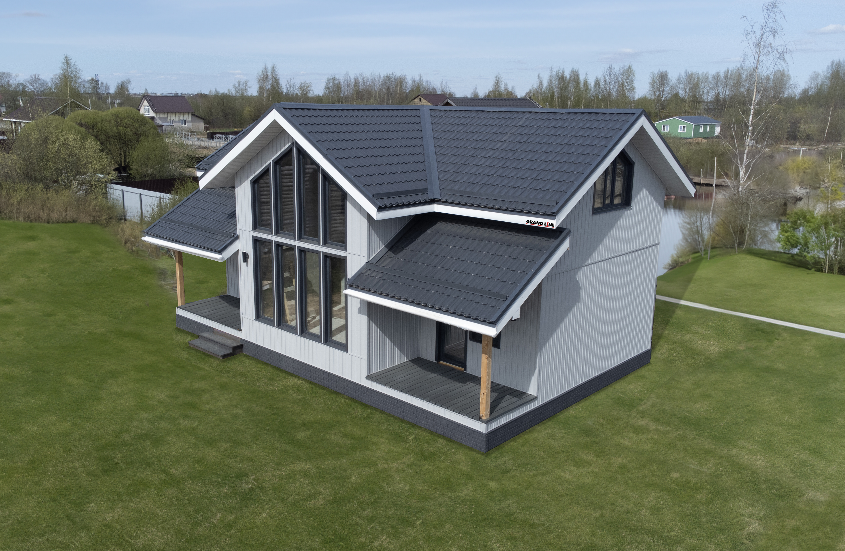 Сайдинг Вертикальный Grand Line Standart серый (3,0м)