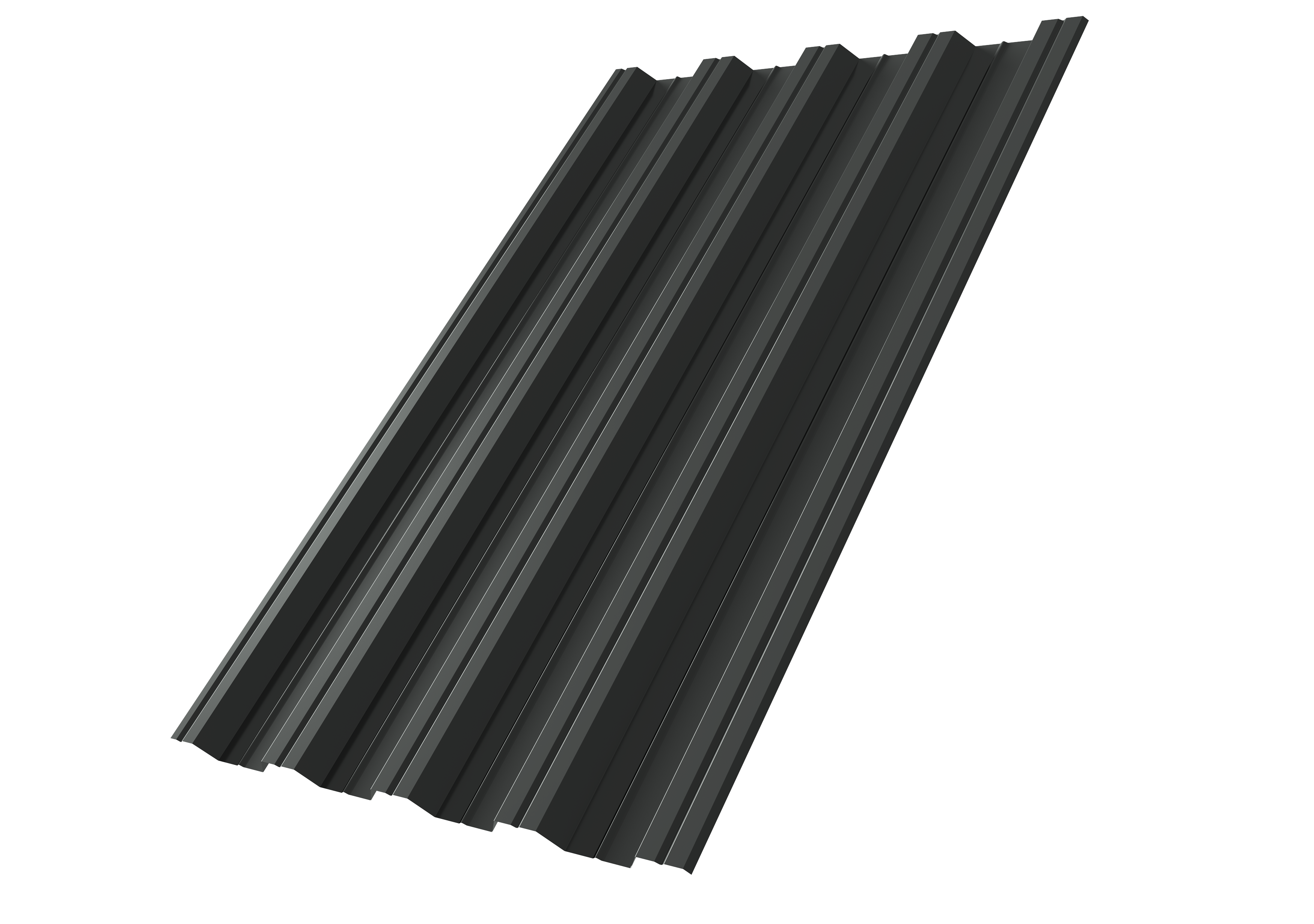 Профнастил НС44R Grand Line 0,5 Velur X RAL 7016 антрацитово-серый