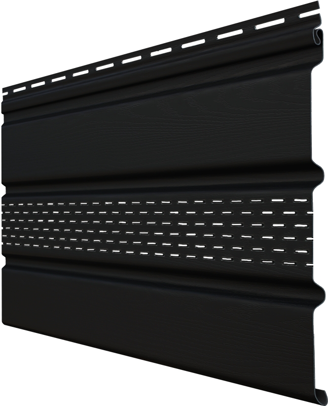 Софит Premium Acryl частично перфорированный черный (3,0м)