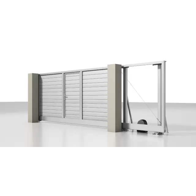 Откатные ворота Prestige 3 на 2 м с калиткой