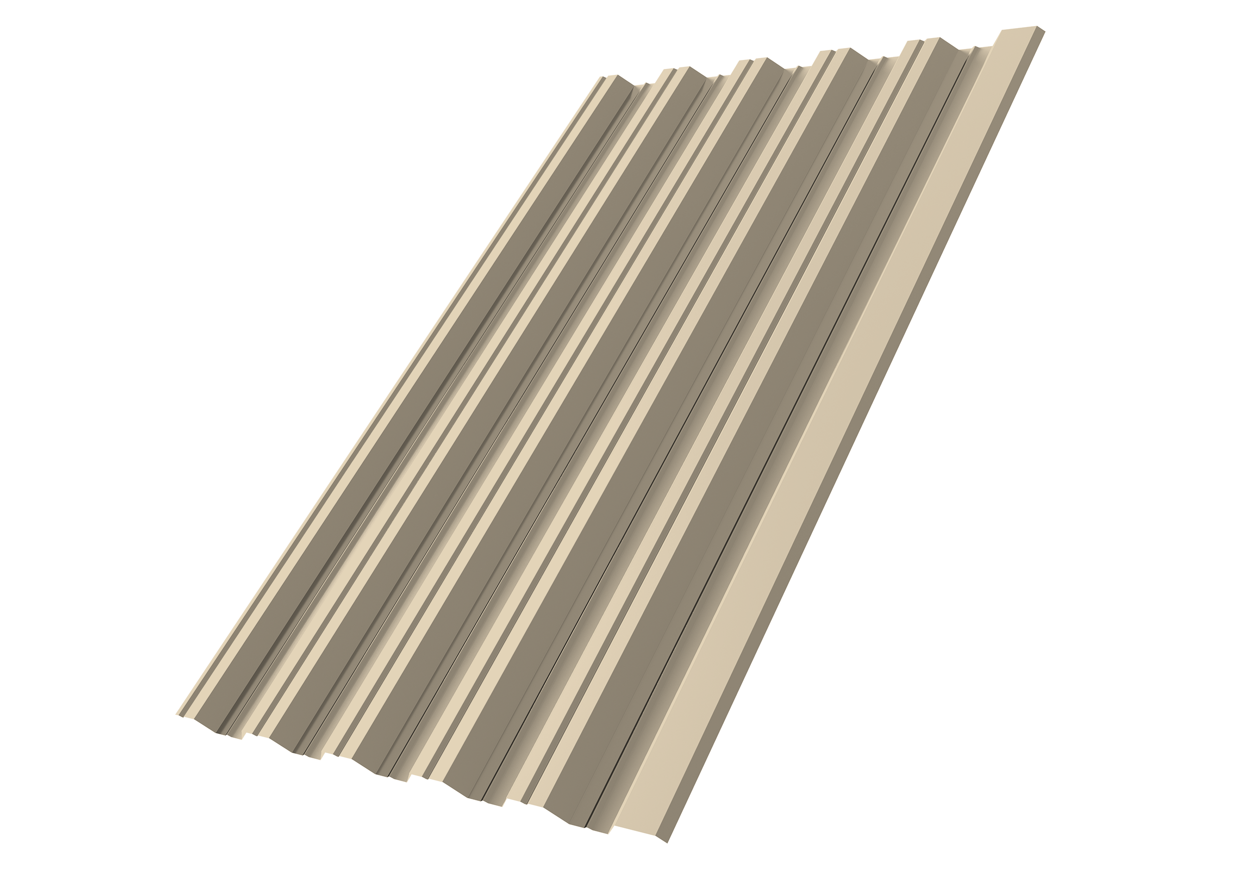 Профнастил НС35R Grand Line 0,45 Drap TX RAL 1015 светлая слоновая кость