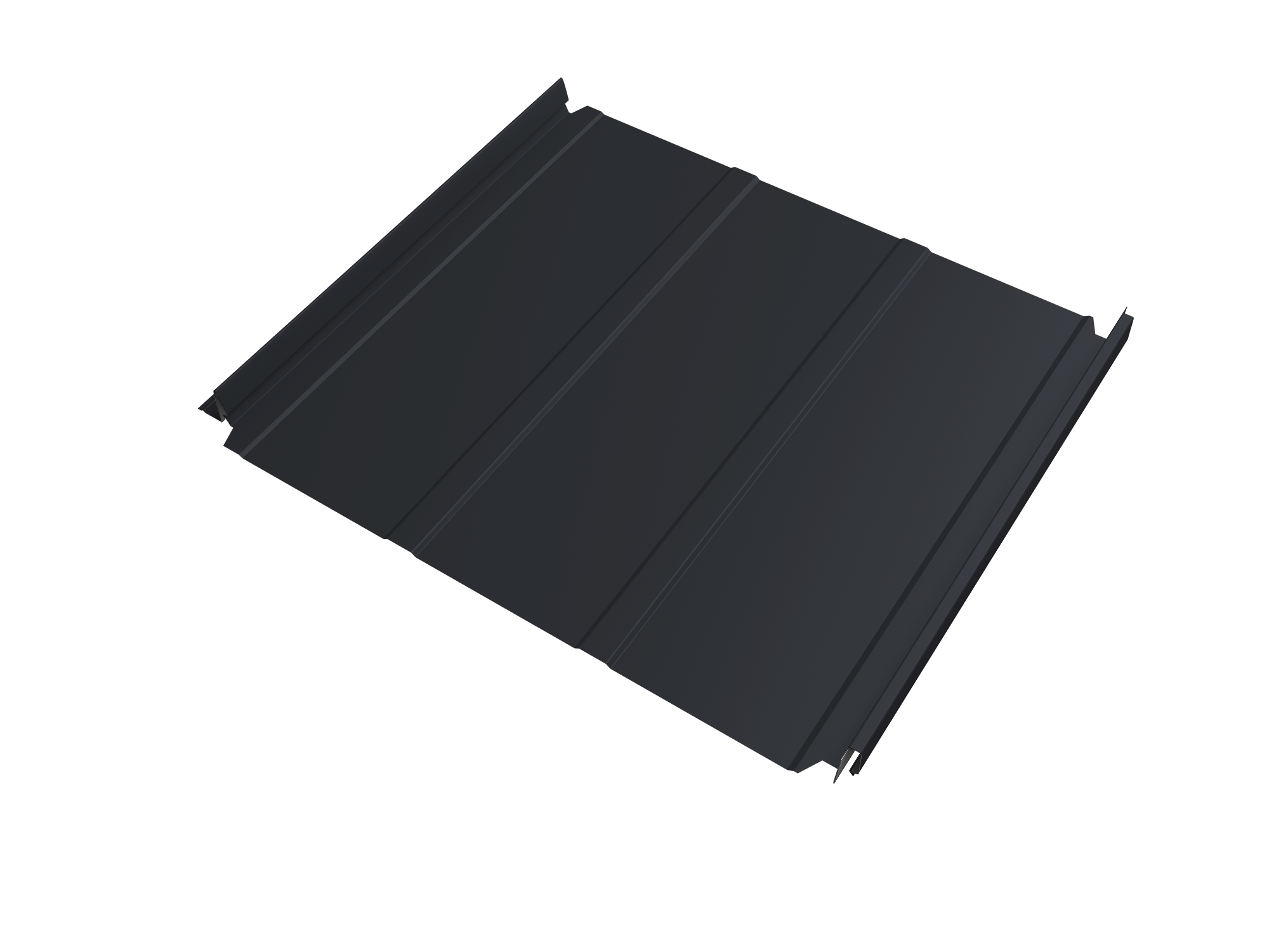 Кликфальц Double Pro Line Grand Line 0,45 Drap TR lite с пленкой на замках RAL 7024 мокрый асфальт