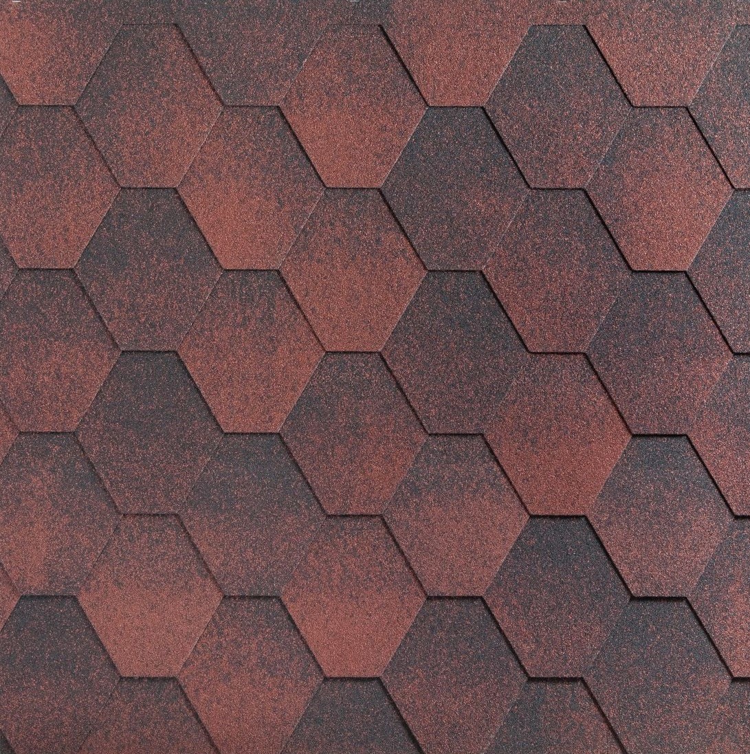 Черепица гибкая Katepal Jazzy красный