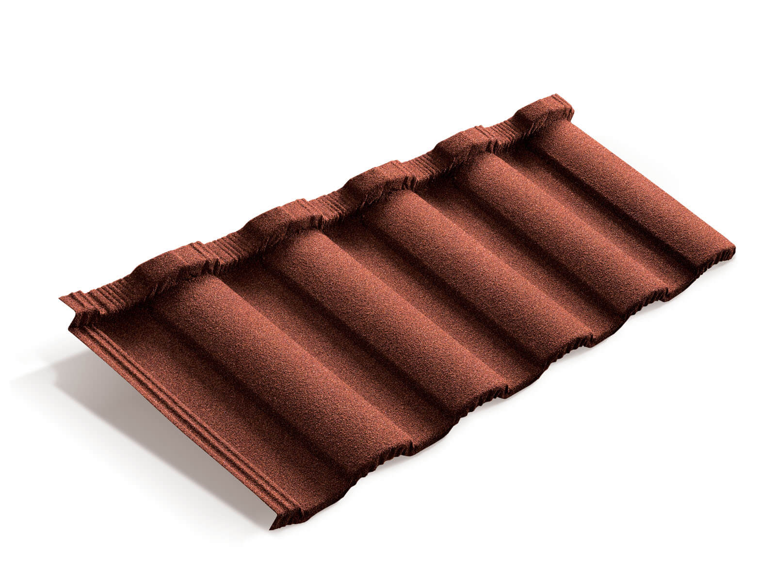 Лист композитной черепицы Metrotile MetroRoman красный